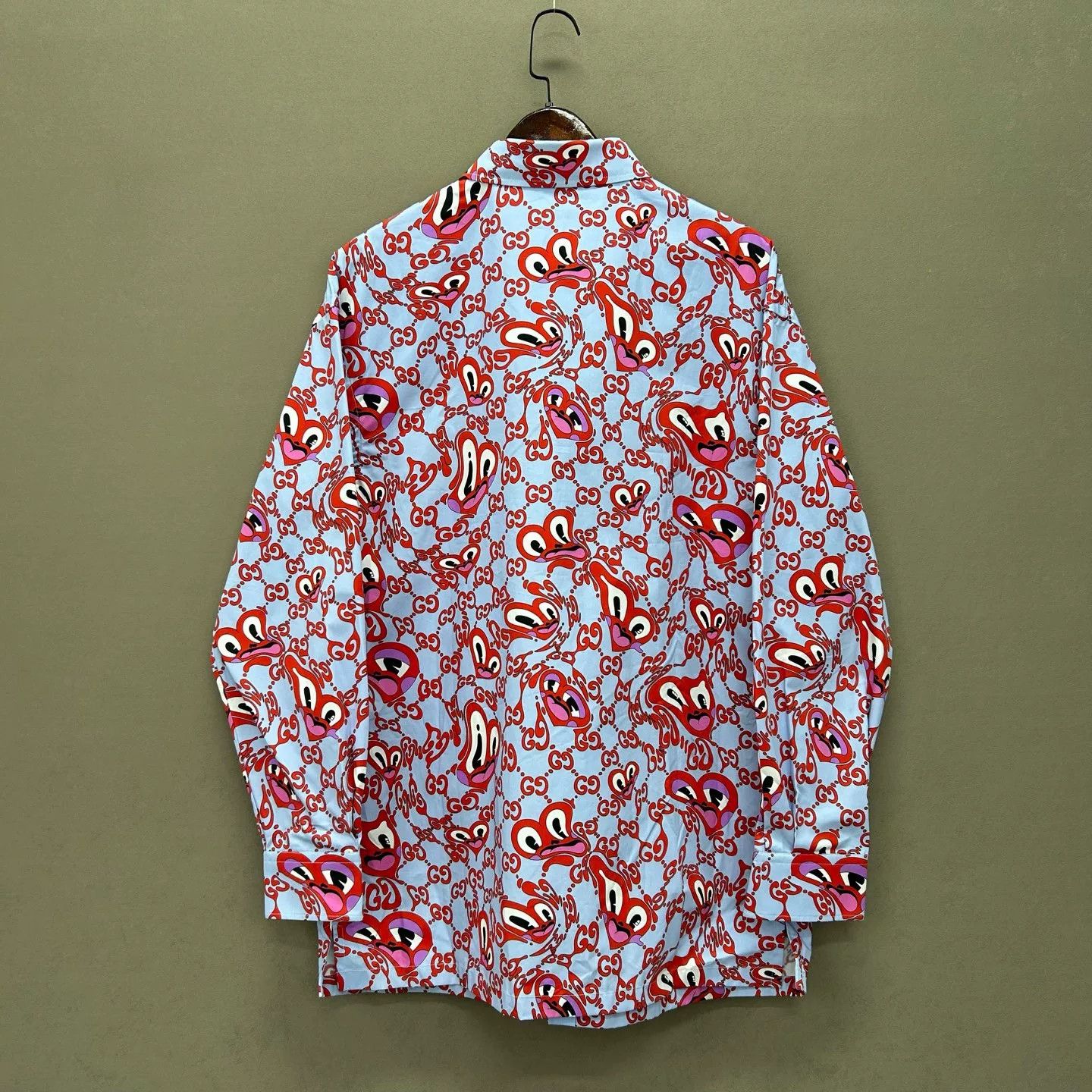 Gucci Gucci Heart GG Print Shirt Size S Size US S / EU 44-46 / 1 - 3 Thumbnail