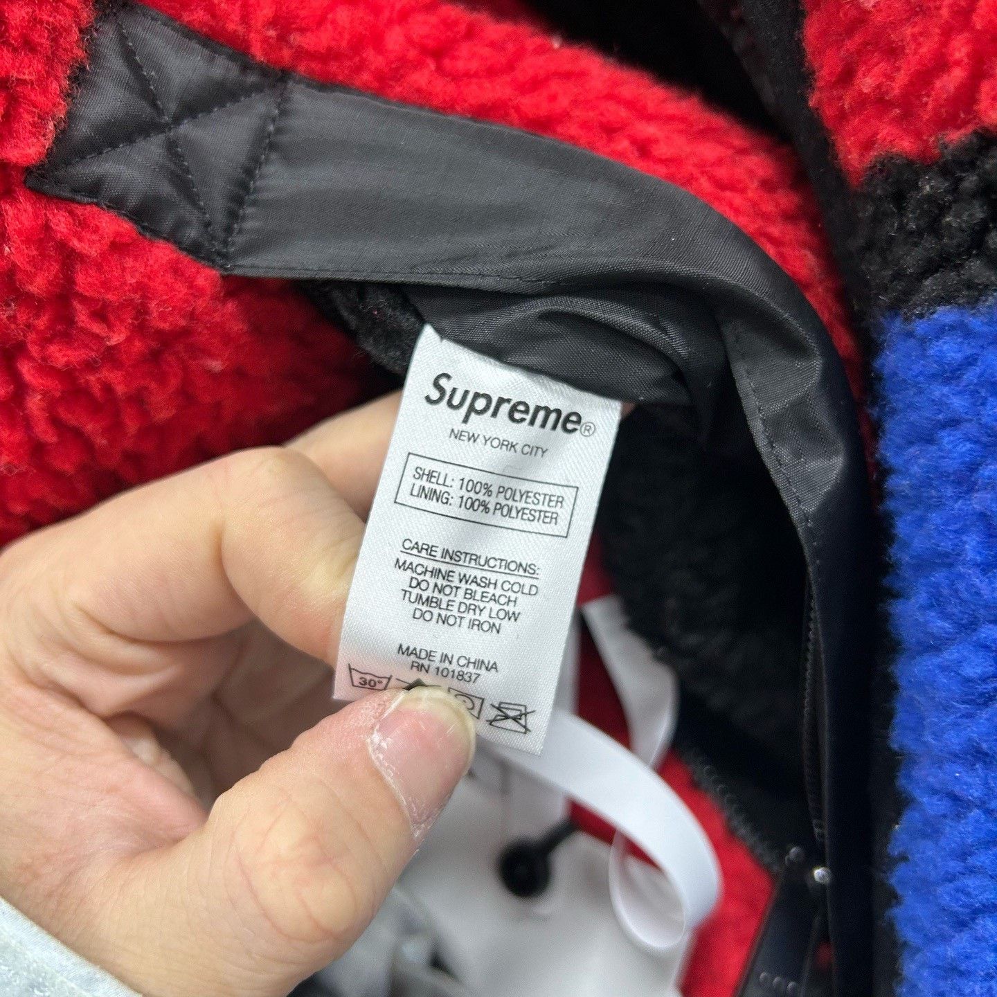 Supreme Supreme Colorblock Fleece Jacket Size M Size US M / EU 48-50 / 2 - 5 Thumbnail