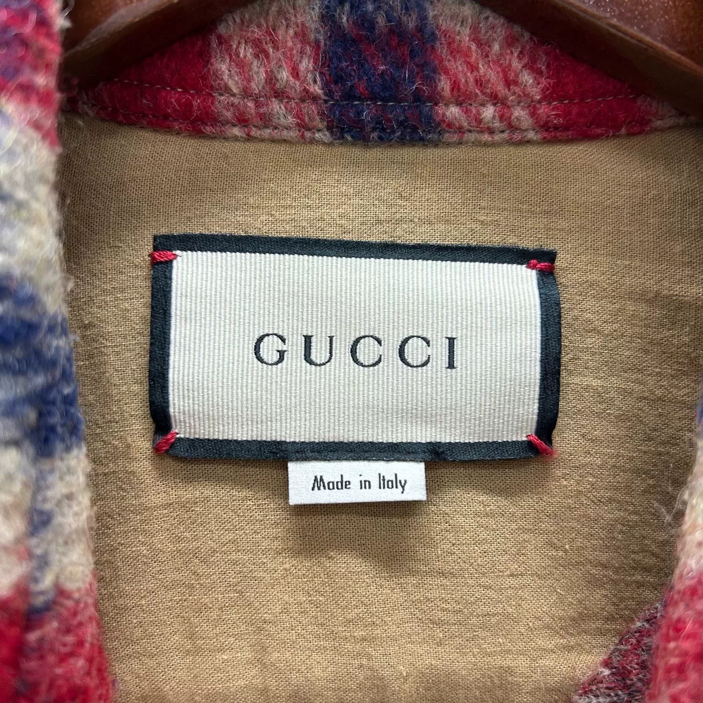 Gucci Gucci Mushroom Embroidery Plaid Shirt Jacket Size S Size US S / EU 44-46 / 1 - 4 Thumbnail