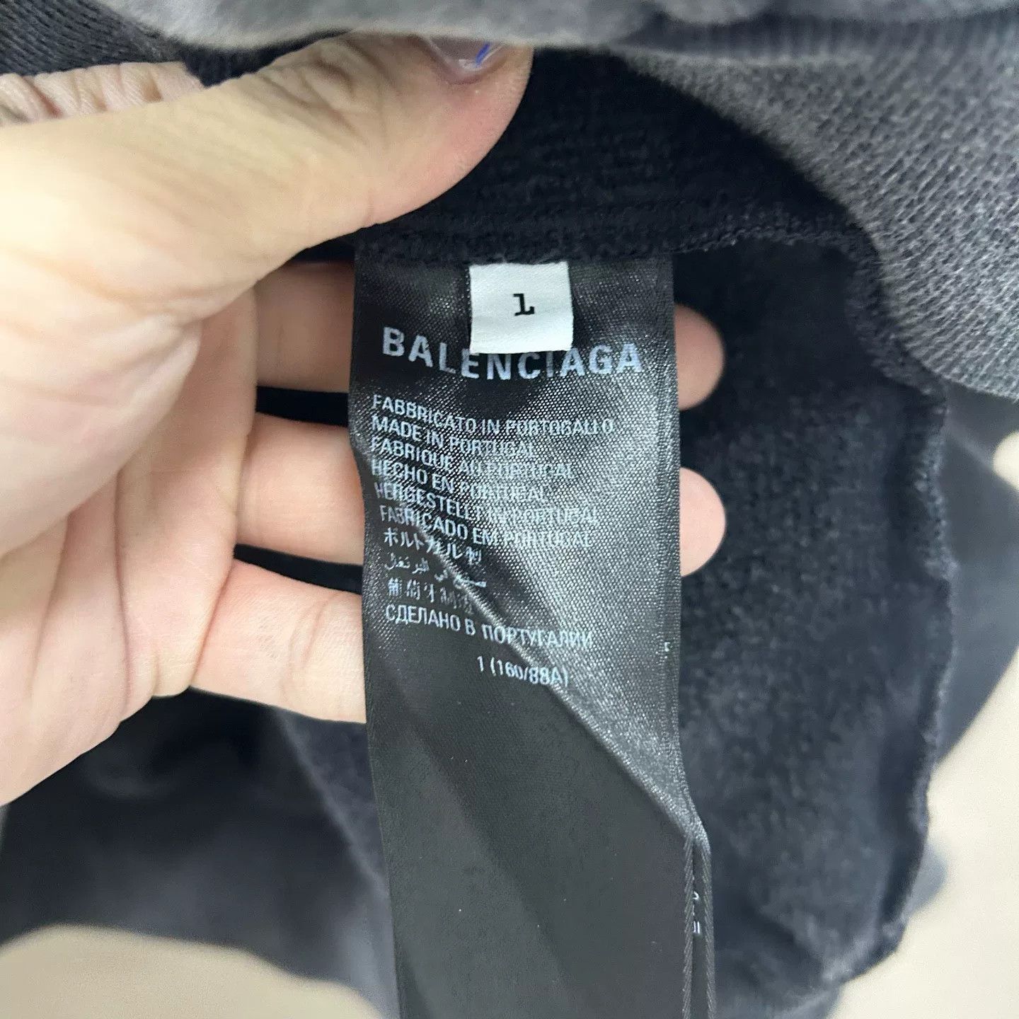 Balenciaga Balenciaga Strikethrough Logo Sweatshirt Size L Size US L / EU 52-54 / 3 - 5 Thumbnail