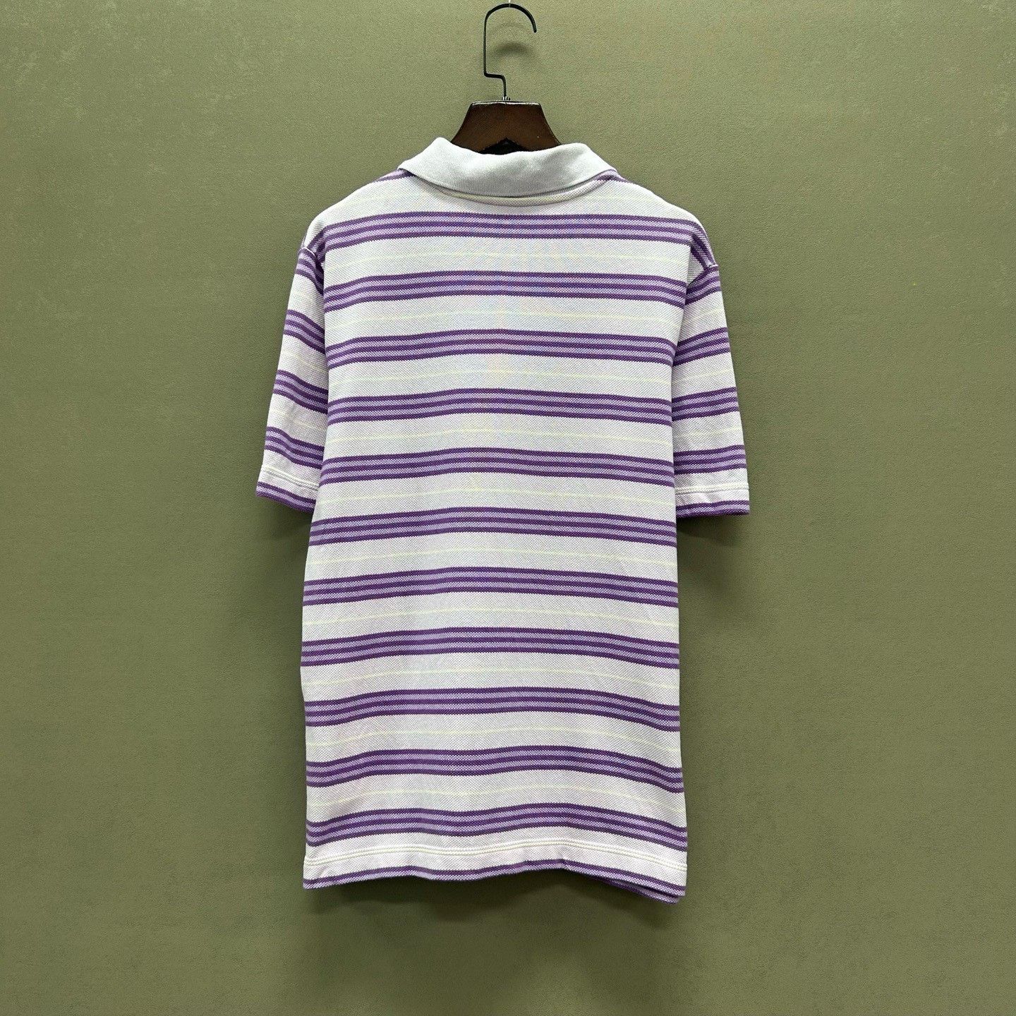 Burberry Burberry Purple Striped Polo Shirt Size S Size US S / EU 44-46 / 1 - 3 Thumbnail