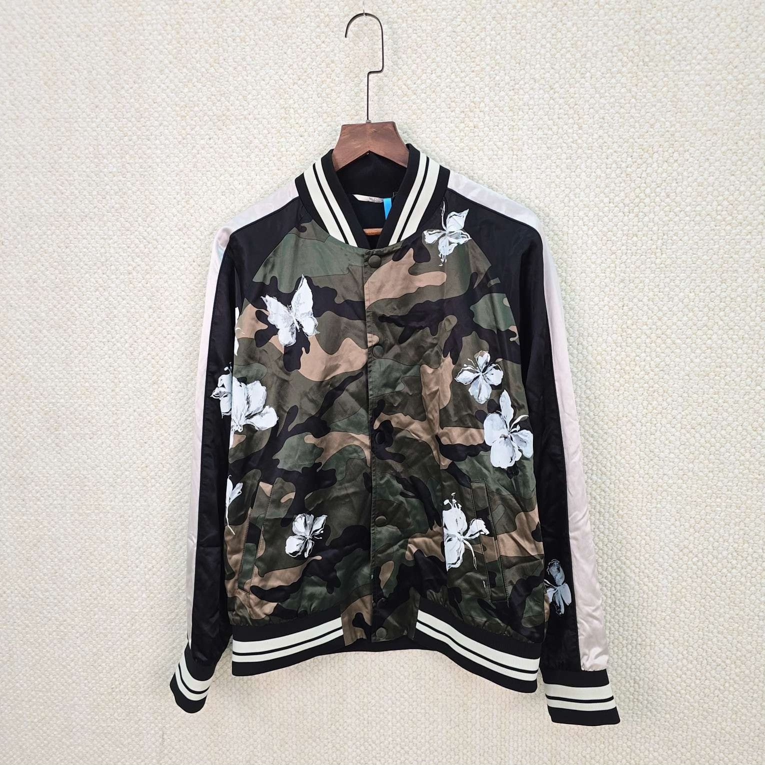 Valentino Valentino Butterfly Camouflage Souvenir Jacket Size M Size US M / EU 48-50 / 2 - 2 Thumbnail