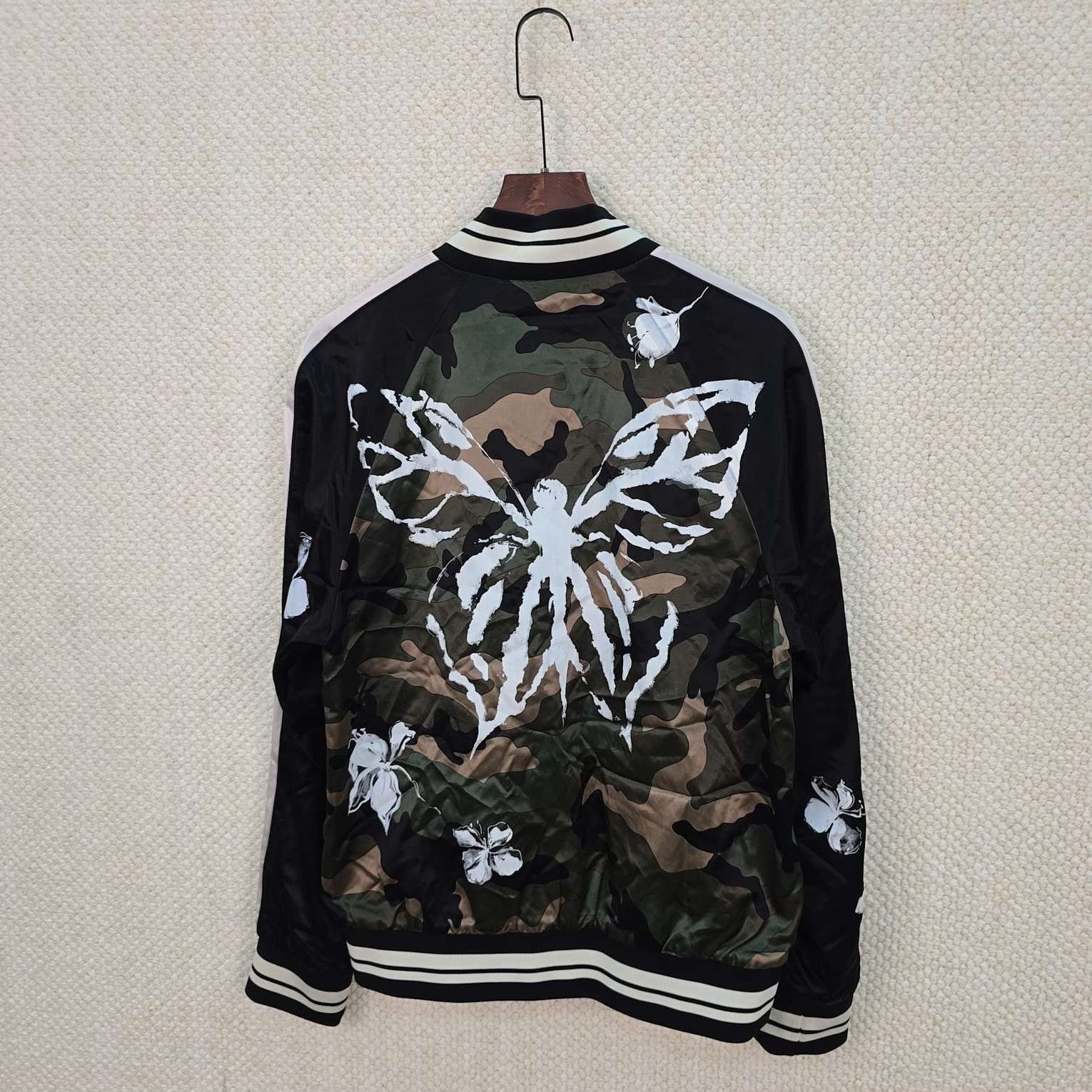Valentino Valentino Butterfly Camouflage Souvenir Jacket Size M Size US M / EU 48-50 / 2 - 3 Thumbnail