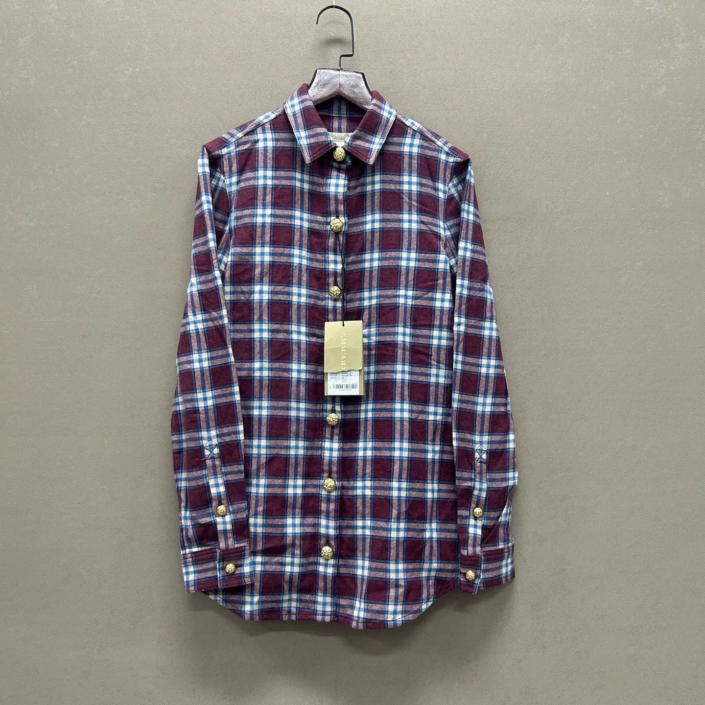 Burberry Burberry Plaid Flannel Button Up Shirt Size 2 Size XS / US 0-2 / IT 36-38 - 2 Thumbnail