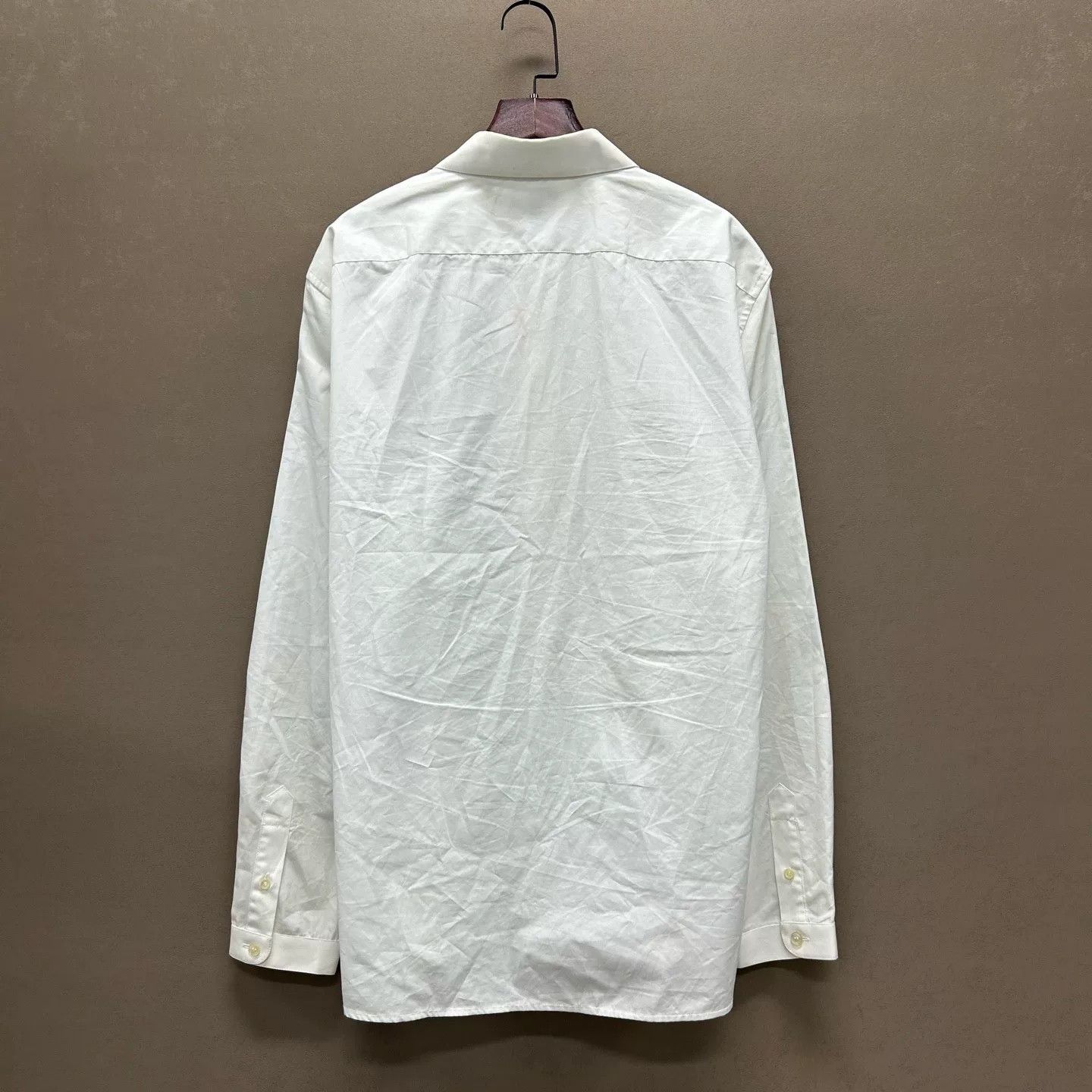 Saint Laurent Paris Saint Laurent White Button Up Shirt Size L Size US L / EU 52-54 / 3 - 3 Thumbnail