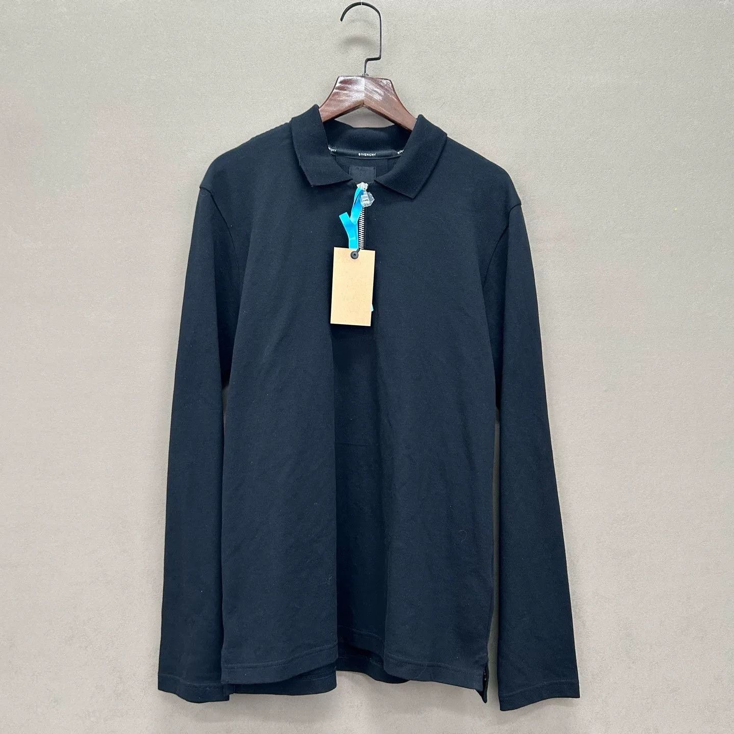 Givenchy Givenchy Logo Embroidered Long Sleeve Polo Size M Size US M / EU 48-50 / 2 - 2 Thumbnail