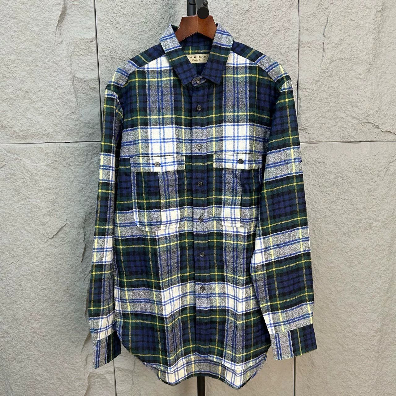Burberry Burberry Plaid Wool Shirt Size M Size US M / EU 48-50 / 2 - 2 Thumbnail