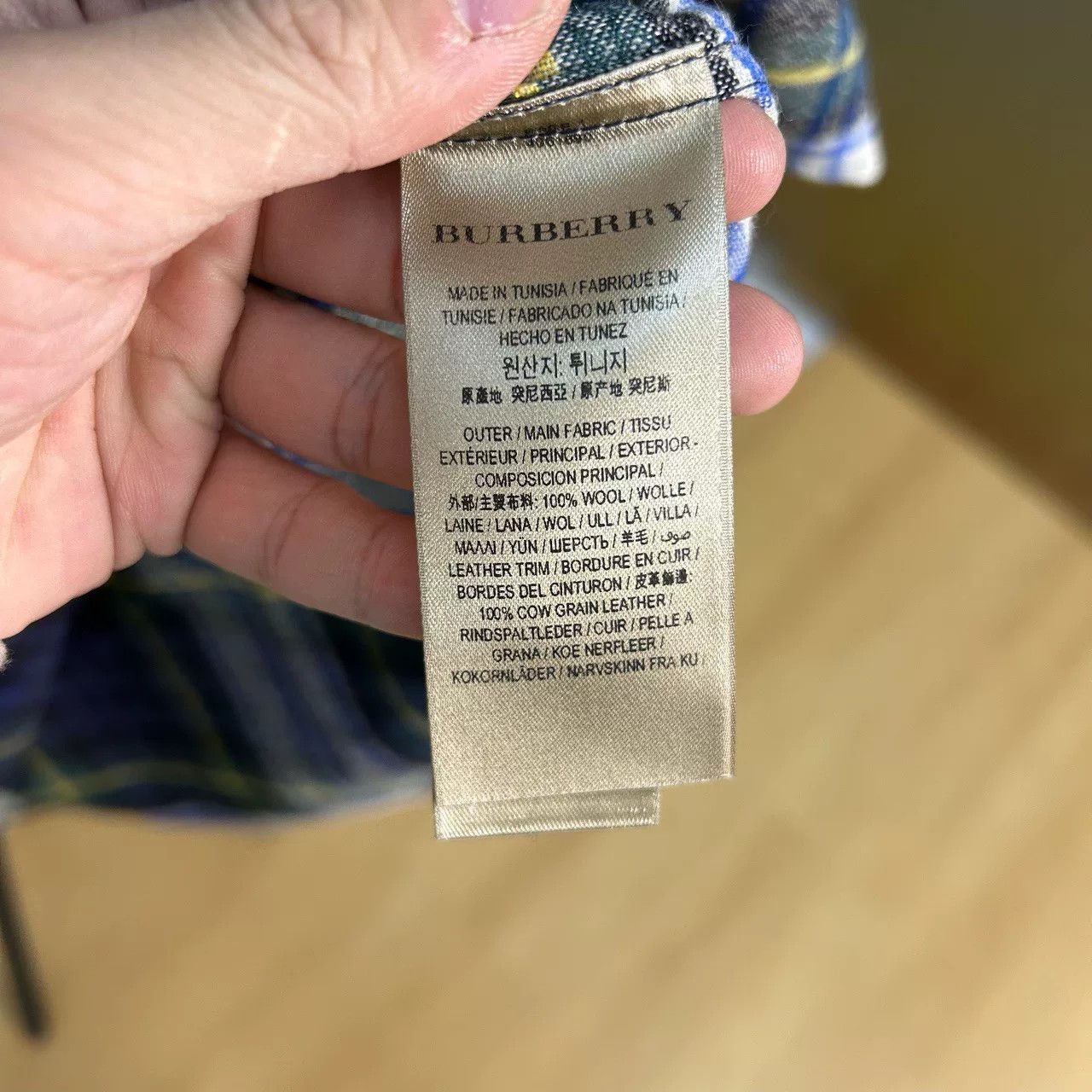 Burberry Burberry Plaid Wool Shirt Size M Size US M / EU 48-50 / 2 - 5 Thumbnail