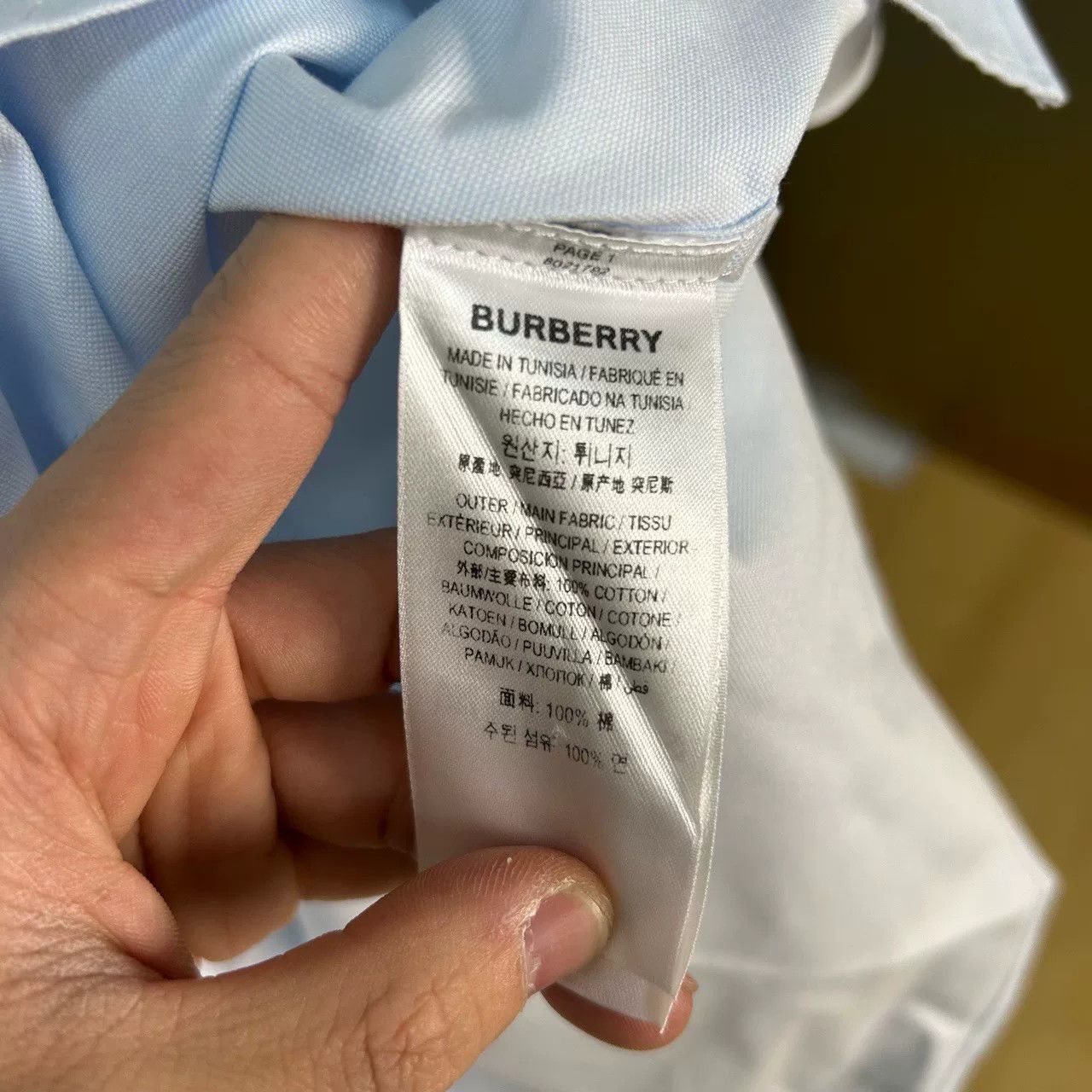 Burberry Burberry Logo Patch Button Up Shirt Size S Size US S / EU 44-46 / 1 - 5 Thumbnail