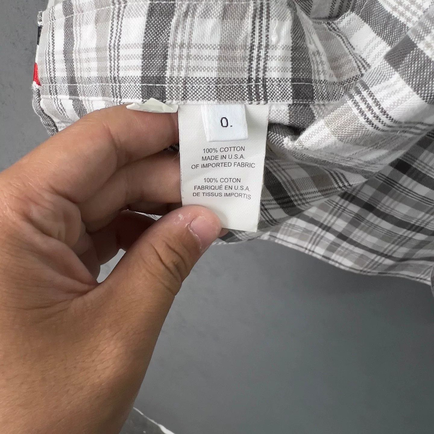 Thom Browne Thom Browne Plaid Button Up Shirt Size 0 Size US XS / EU 42 / 0 - 5 Thumbnail