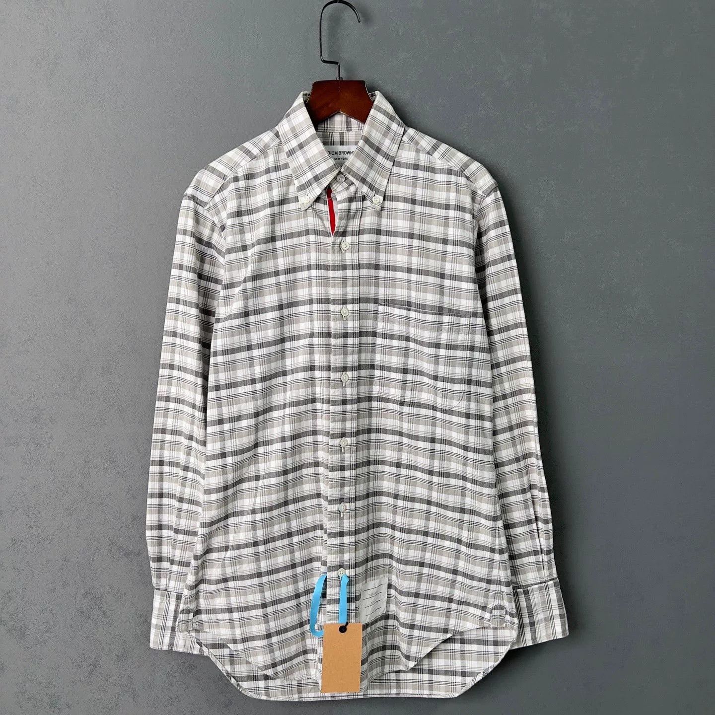 Thom Browne Thom Browne Plaid Button Up Shirt Size 0 Size US XS / EU 42 / 0 - 2 Thumbnail