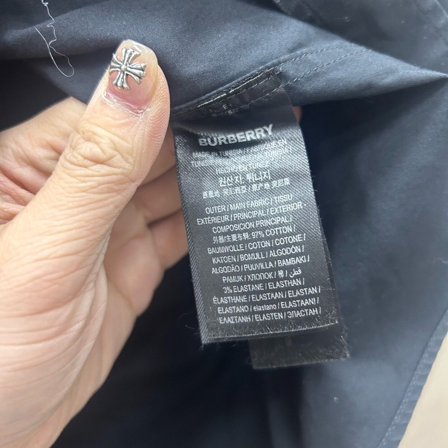 Burberry Burberry Black Cotton Shirt Size S Size US S / EU 44-46 / 1 - 5 Thumbnail