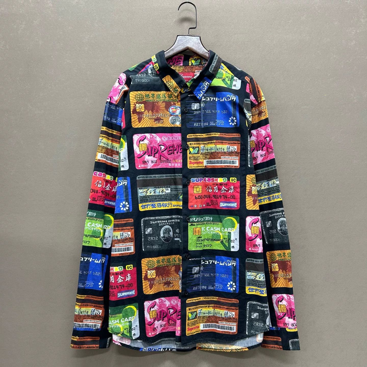 Supreme Supreme Credit Cards Button Up Shirt Size L Size US L / EU 52-54 / 3 - 2 Thumbnail