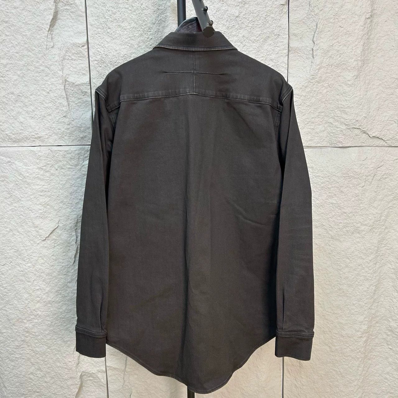Givenchy Givenchy Leather Trim Denim Shirt Size M Size US M / EU 48-50 / 2 - 3 Thumbnail