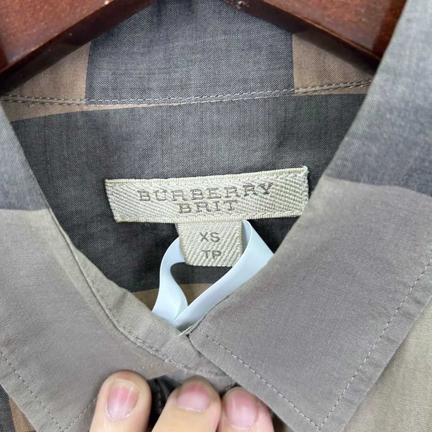 Burberry Burberry Brit Check Button Up Shirt XS Size US XS / EU 42 / 0 - 4 Thumbnail