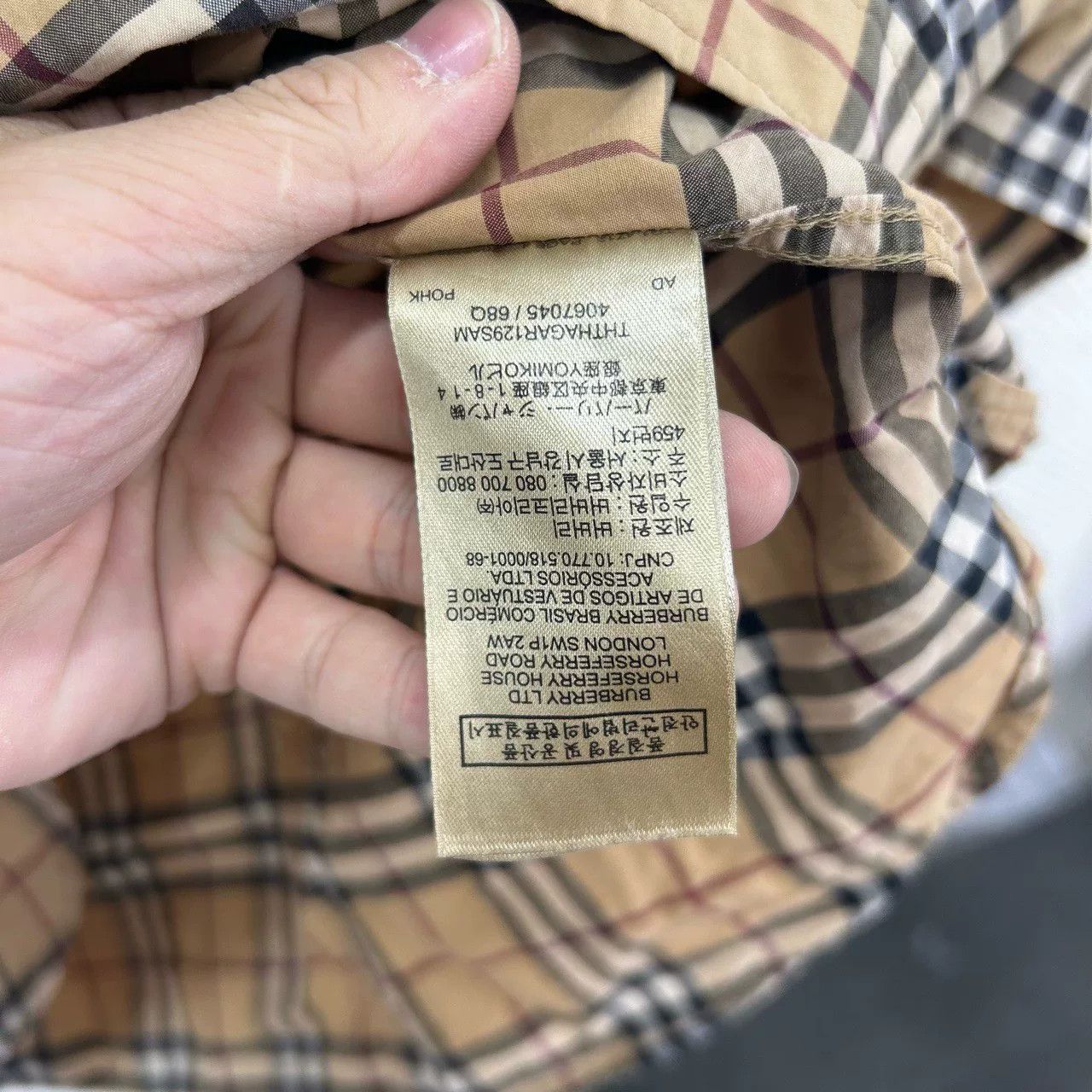 Burberry Burberry Classic Check Short Sleeve Shirt Size M Size US M / EU 48-50 / 2 - 5 Thumbnail