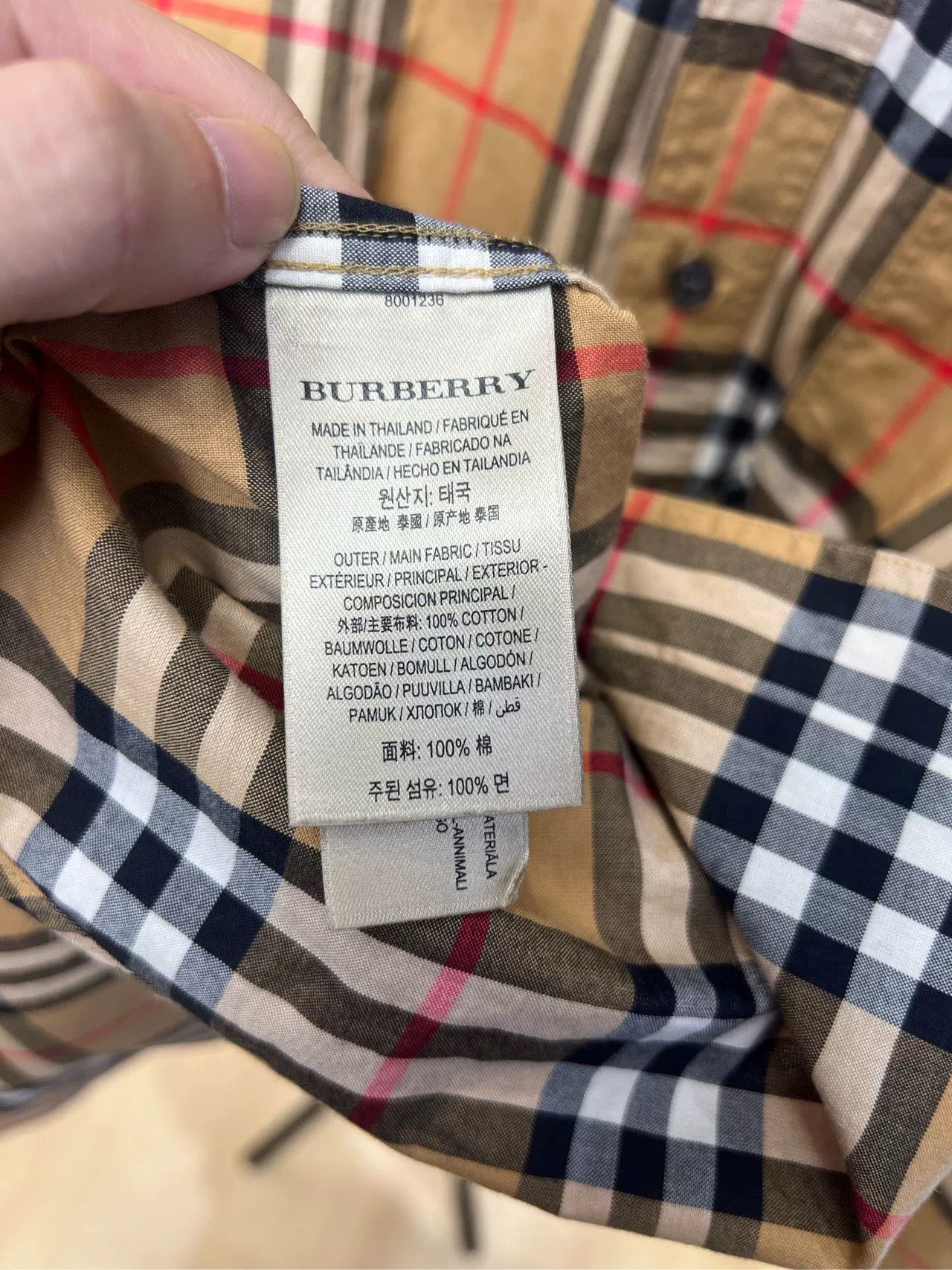 Burberry Burberry Classic Check Shirt Size S Size US S / EU 44-46 / 1 - 5 Thumbnail