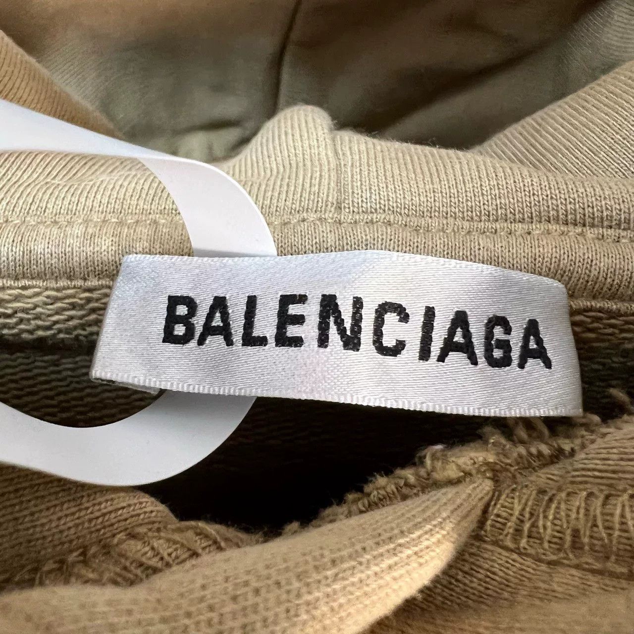 Balenciaga Balenciaga Crown Logo Hoodie Khaki US XS Size US XS / EU 42 / 0 - 4 Thumbnail
