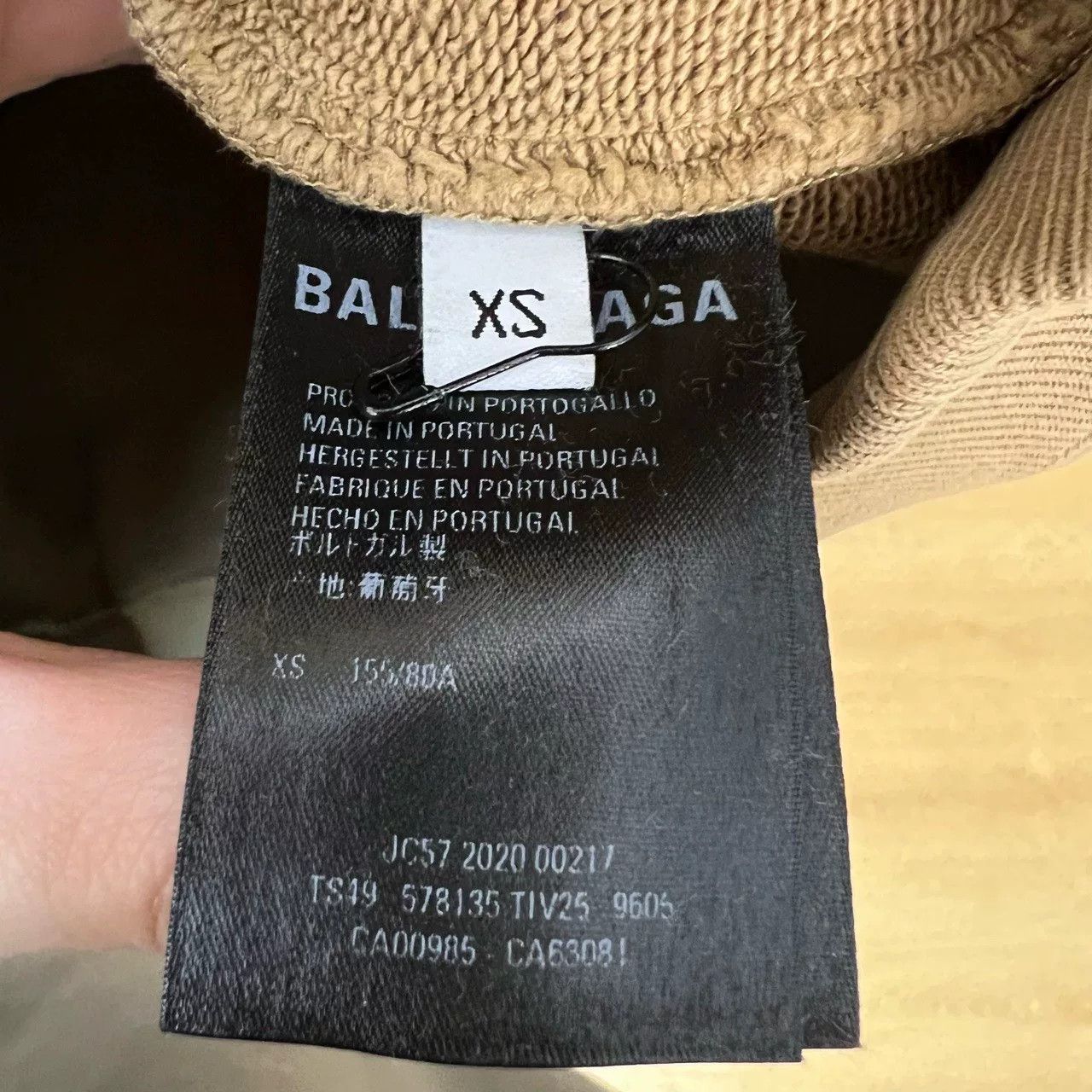 Balenciaga Balenciaga Crown Logo Hoodie Khaki US XS Size US XS / EU 42 / 0 - 5 Thumbnail
