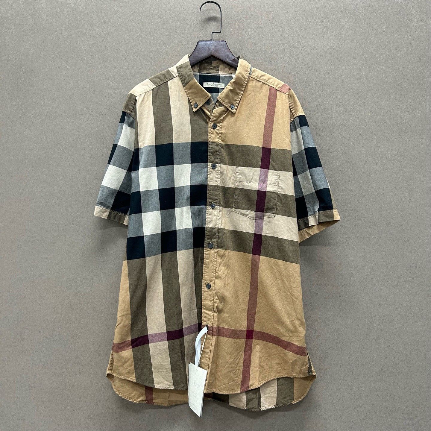 Burberry Burberry Brit Check Short Sleeve Shirt Size XL Size US XL / EU 56 / 4 - 2 Thumbnail