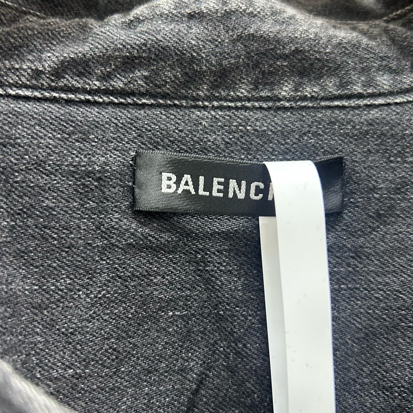 Balenciaga Balenciaga Striped Denim Button Up Shirt Size L Size US L / EU 52-54 / 3 - 4 Thumbnail