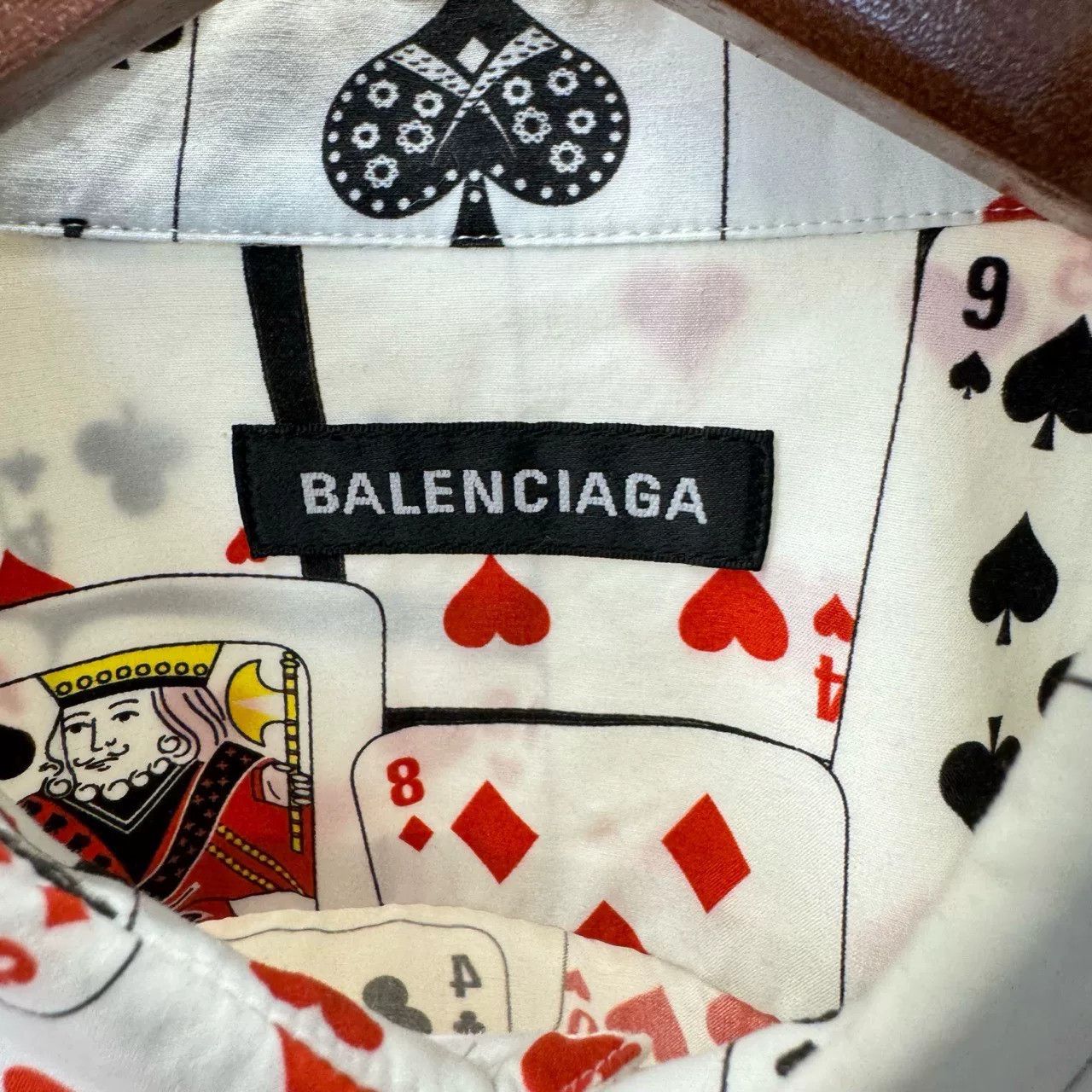 Balenciaga Balenciaga Playing Card Print Button Up Shirt Size S Size US S / EU 44-46 / 1 - 4 Thumbnail