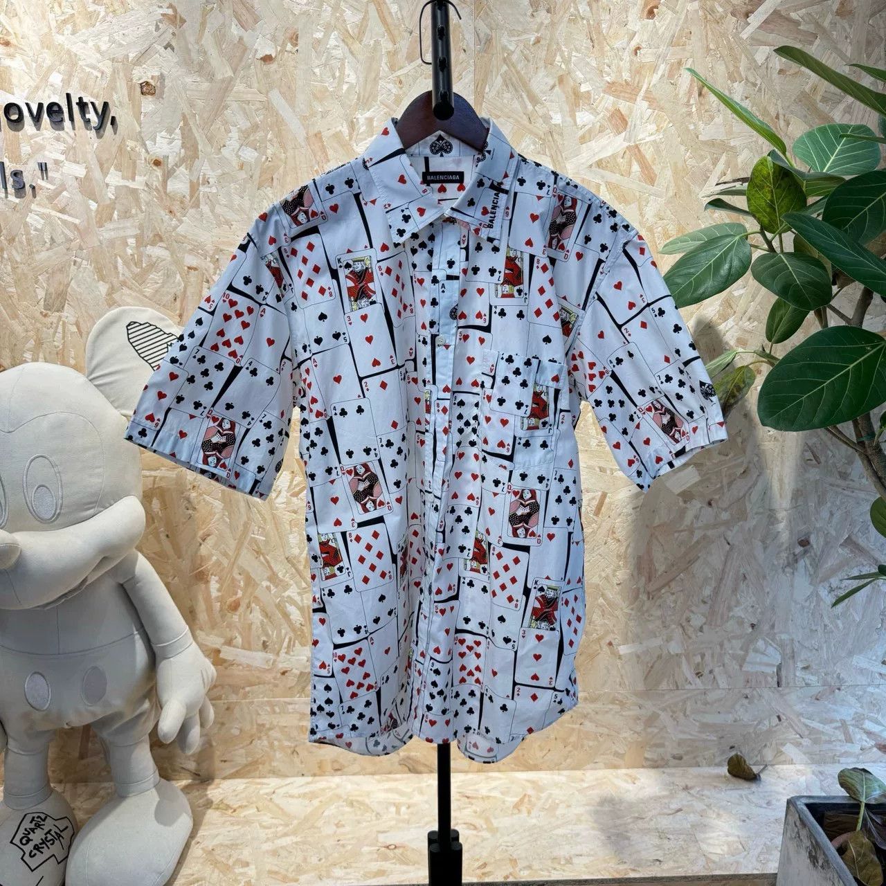 Balenciaga Balenciaga Playing Card Print Button Up Shirt Size S Size US S / EU 44-46 / 1 - 2 Thumbnail