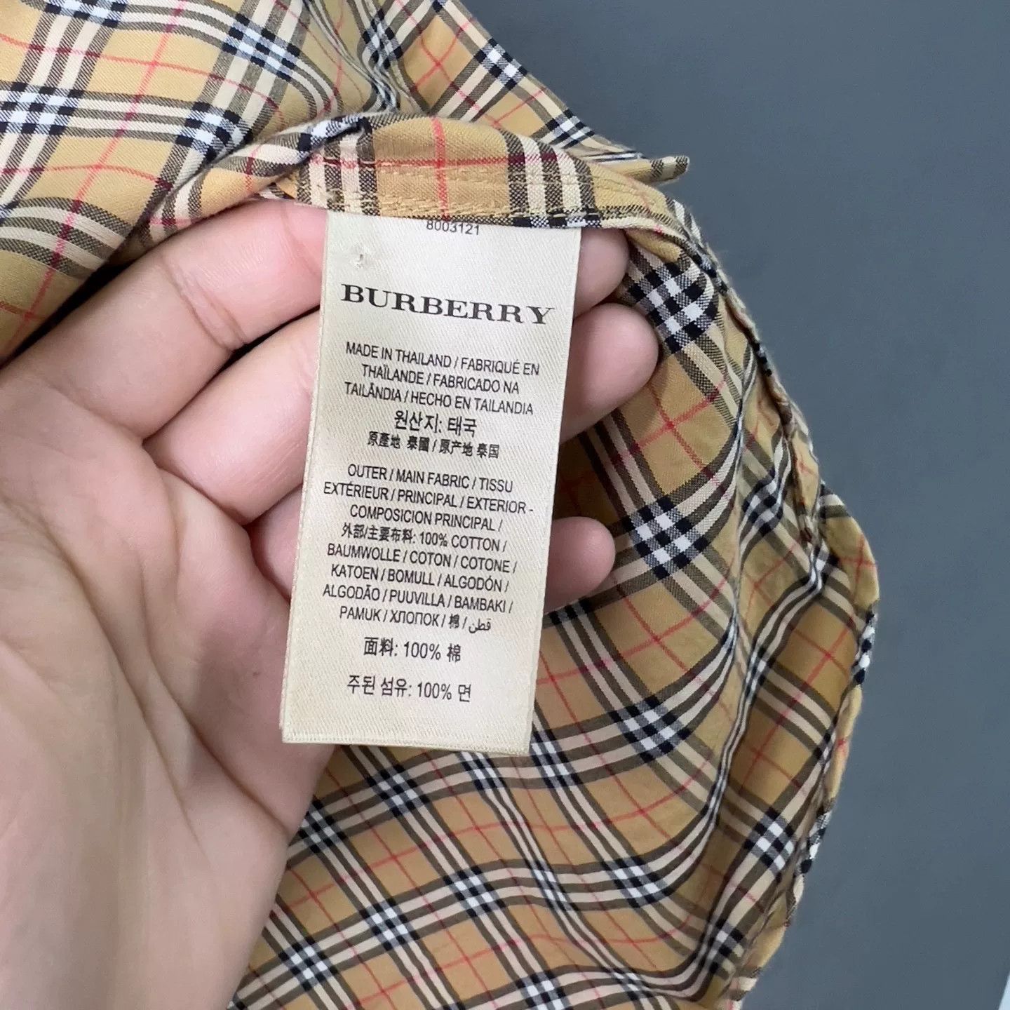 Burberry Burberry Vintage Check Cotton Shirt Size US 2 Size XS / US 0-2 / IT 36-38 - 5 Thumbnail