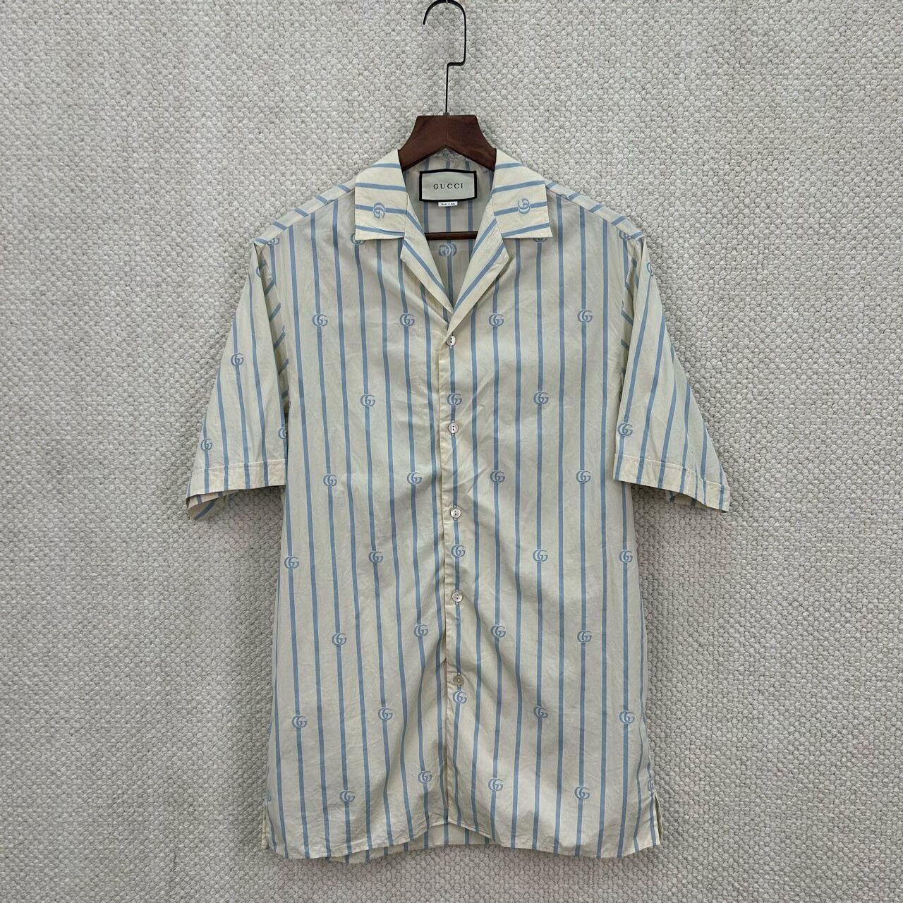 Gucci Gucci Stripe Logo Short Sleeve Shirt US S Size US S / EU 44-46 / 1 - 2 Thumbnail