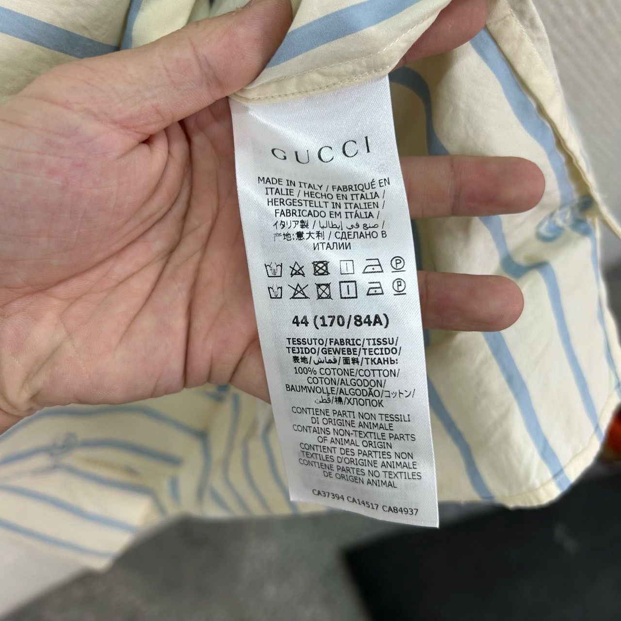 Gucci Gucci Stripe Logo Short Sleeve Shirt US S Size US S / EU 44-46 / 1 - 5 Thumbnail