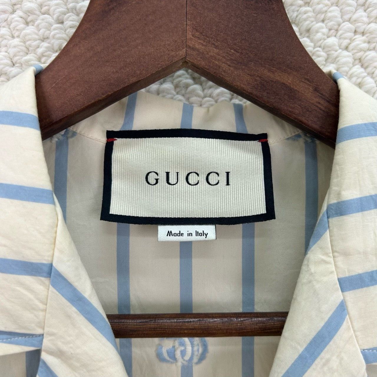Gucci Gucci Stripe Logo Short Sleeve Shirt US S Size US S / EU 44-46 / 1 - 4 Thumbnail