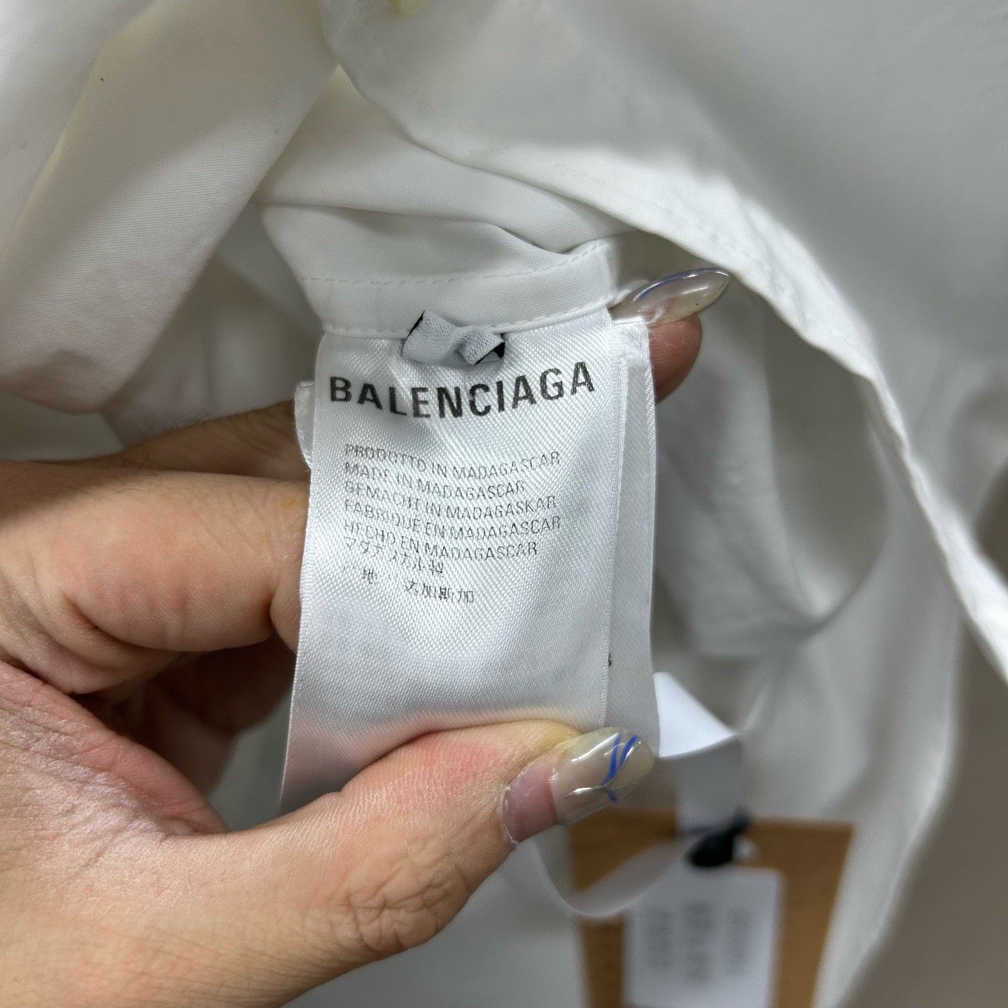 Balenciaga Balenciaga Wave Logo Button Up Shirt Size S Size US S / EU 44-46 / 1 - 6 Thumbnail
