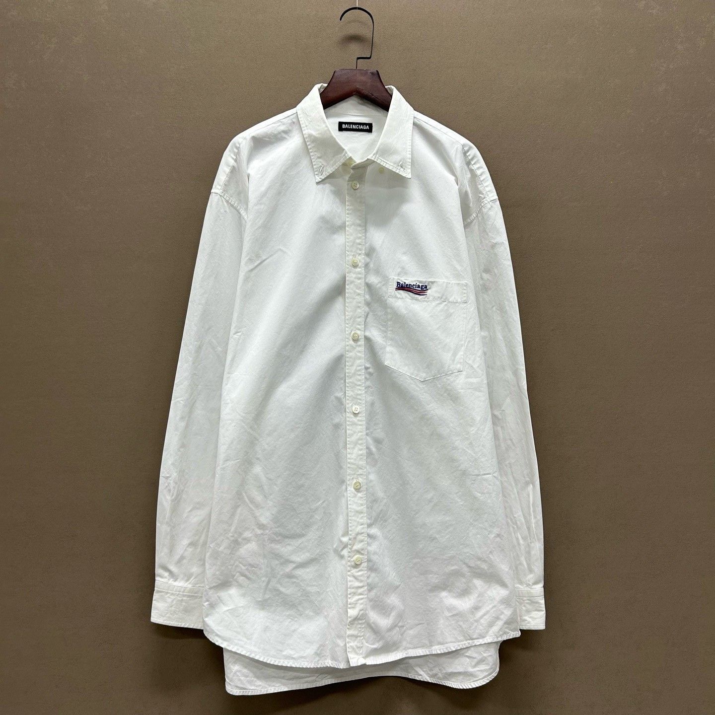 Balenciaga Balenciaga Wave Logo Button Up Shirt Size S Size US S / EU 44-46 / 1 - 2 Thumbnail