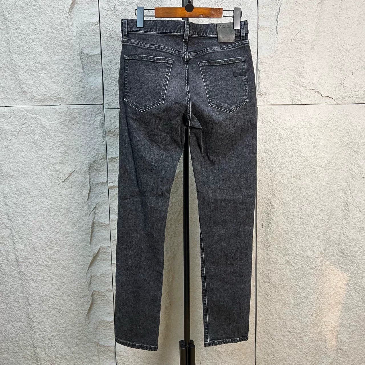 Z Zegna Zegna Black Washed Denim Jeans Size 30 Size US 30 / EU 46 - 3 Thumbnail