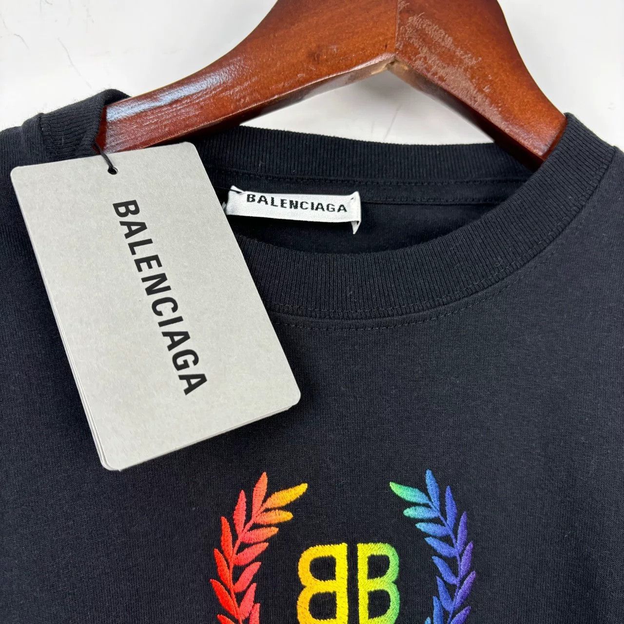 Balenciaga Balenciaga Rainbow Logo T-Shirt Size S Size US S / EU 44-46 / 1 - 4 Thumbnail