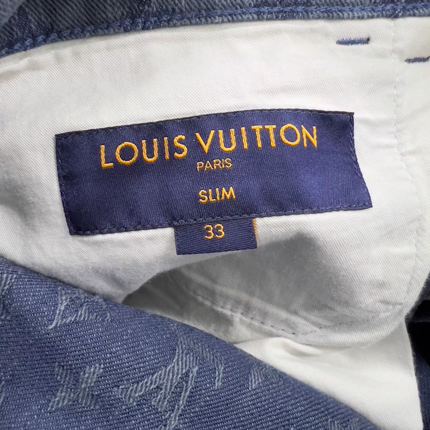 Louis Vuitton Louis Vuitton Monogram Denim Jeans Size 33 Size US 33 - 4 Thumbnail
