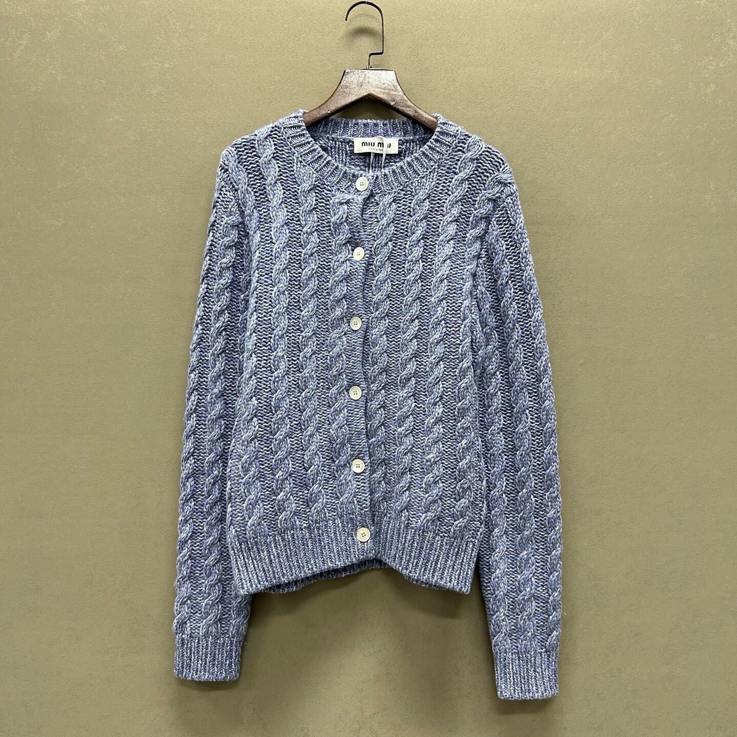 Miu Miu Miu Miu Cable Knit Cardigan Size 38 Size XS / US 0-2 / IT 36-38 - 2 Thumbnail