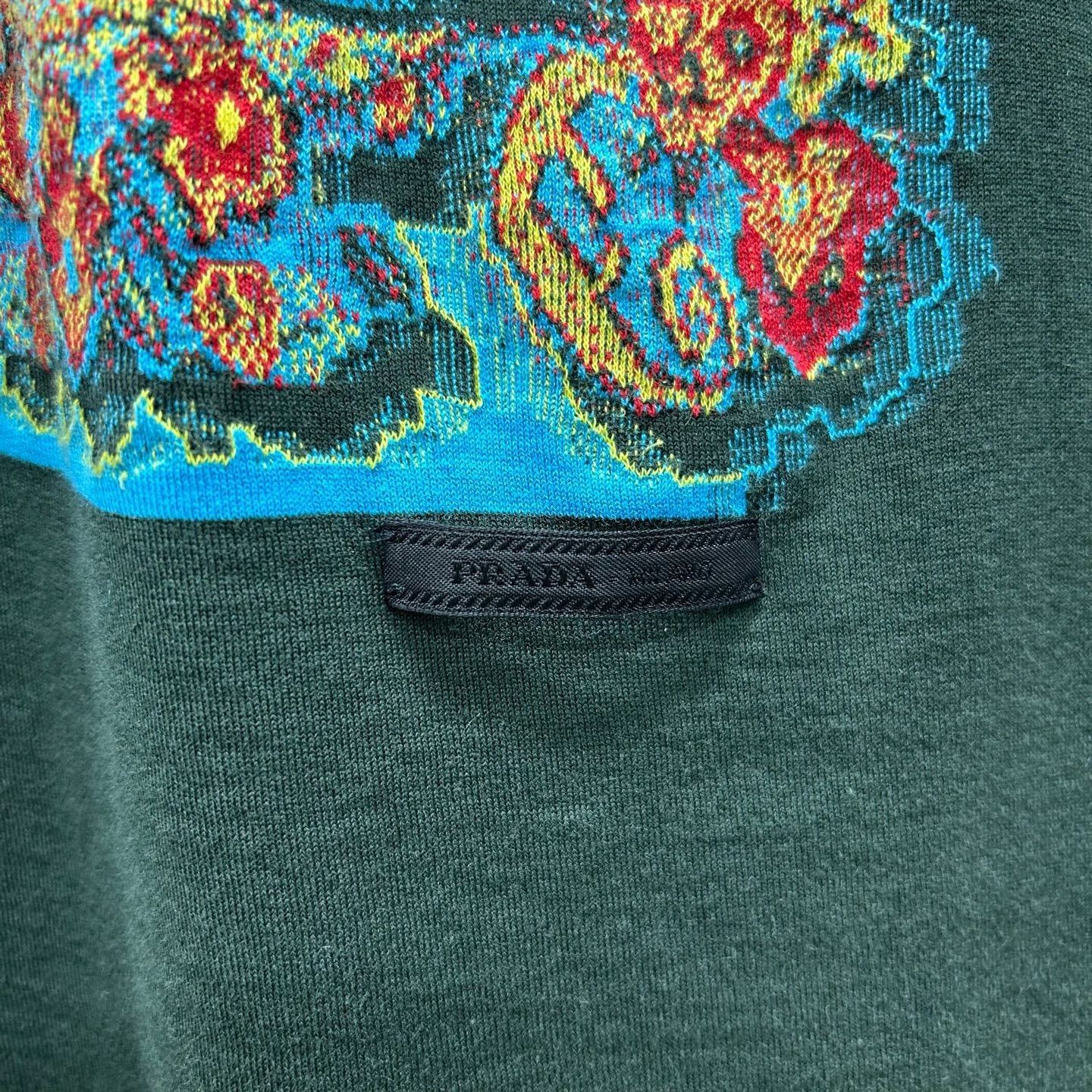 Prada Prada Graphic Print Contrast T-Shirt Size L Size US L / EU 52-54 / 3 - 4 Thumbnail