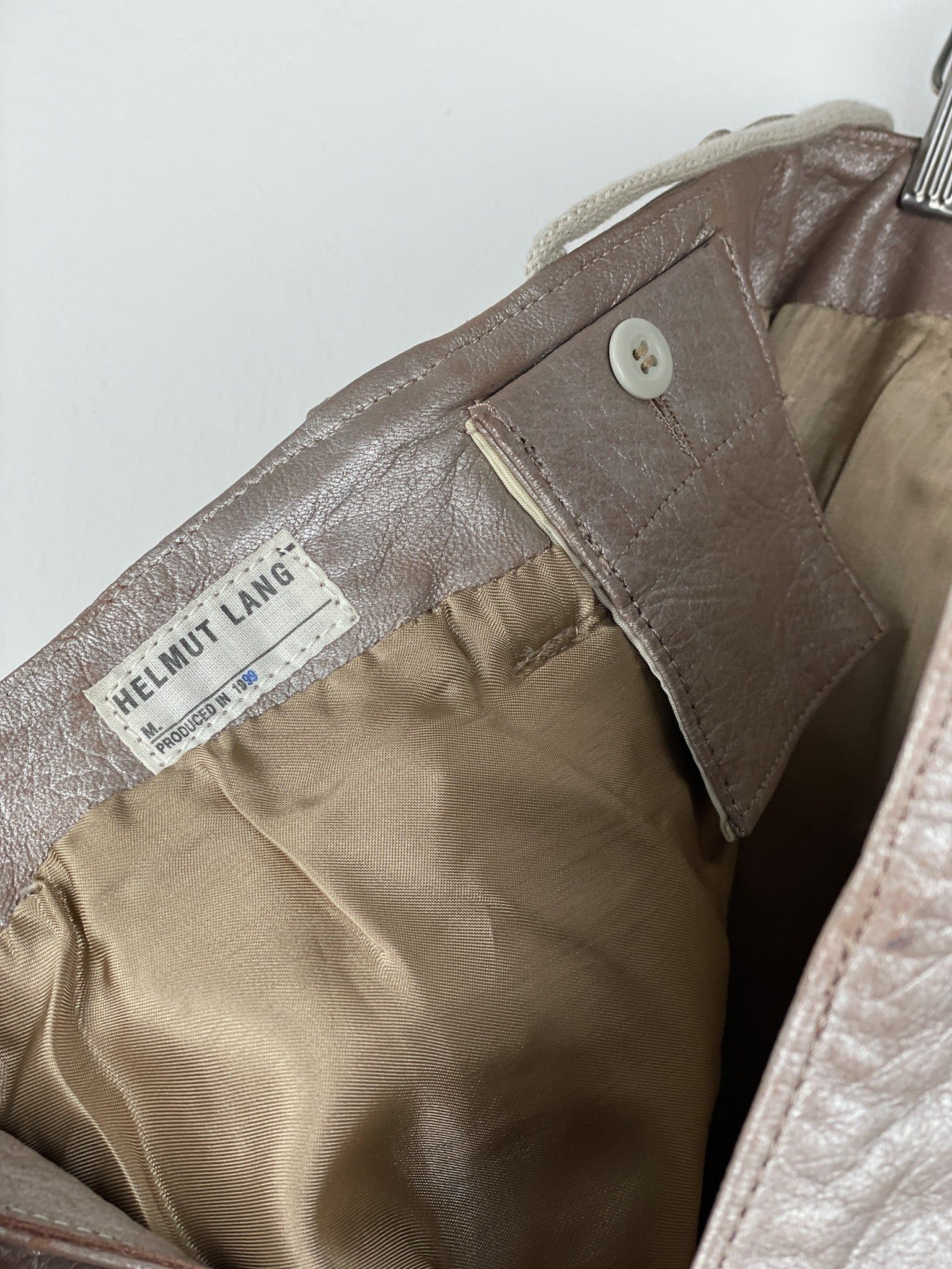 Helmut Lang AW99 Leather Astro Biker Pants Size US 40 / EU 56 - 14 Thumbnail