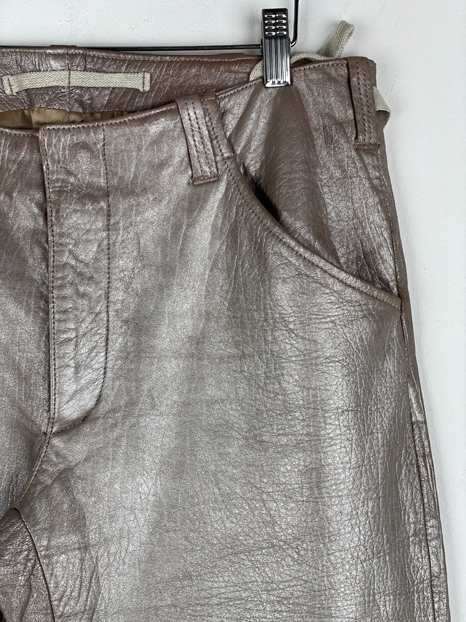 Helmut Lang AW99 Leather Astro Biker Pants Size US 40 / EU 56 - 6 Thumbnail
