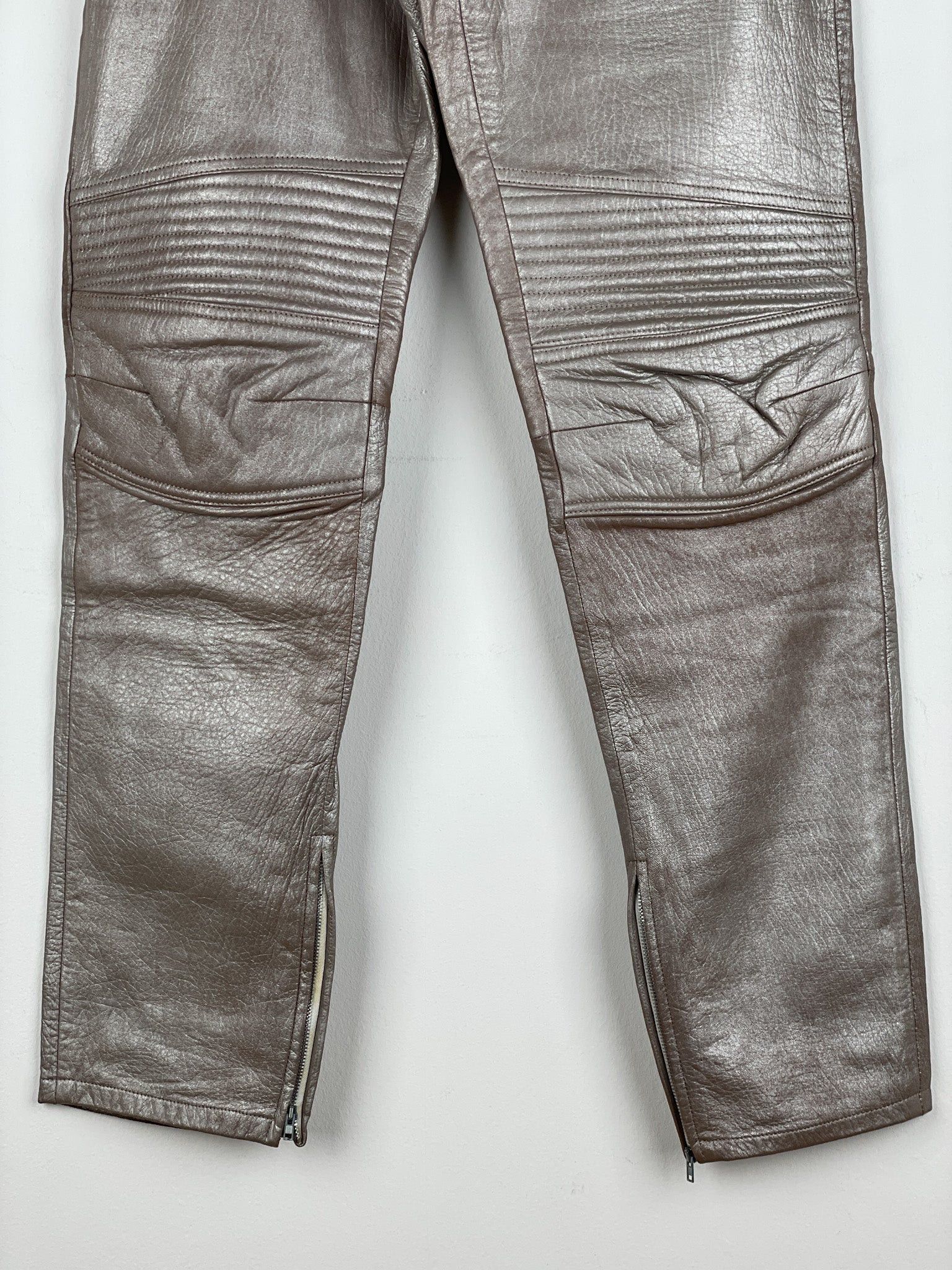 Helmut Lang AW99 Leather Astro Biker Pants Size US 40 / EU 56 - 4 Thumbnail