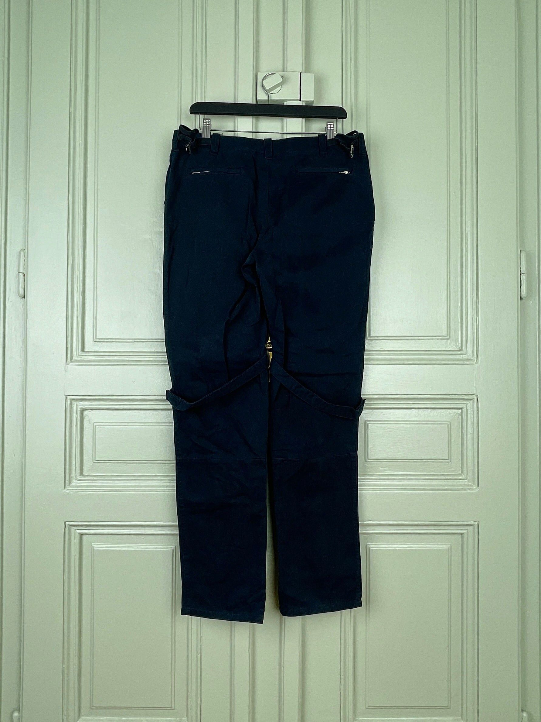Helmut Lang AW99 Multi-Zipper Bondage Flight Cargo Pants Size US 38 / EU 54 - 2 Thumbnail