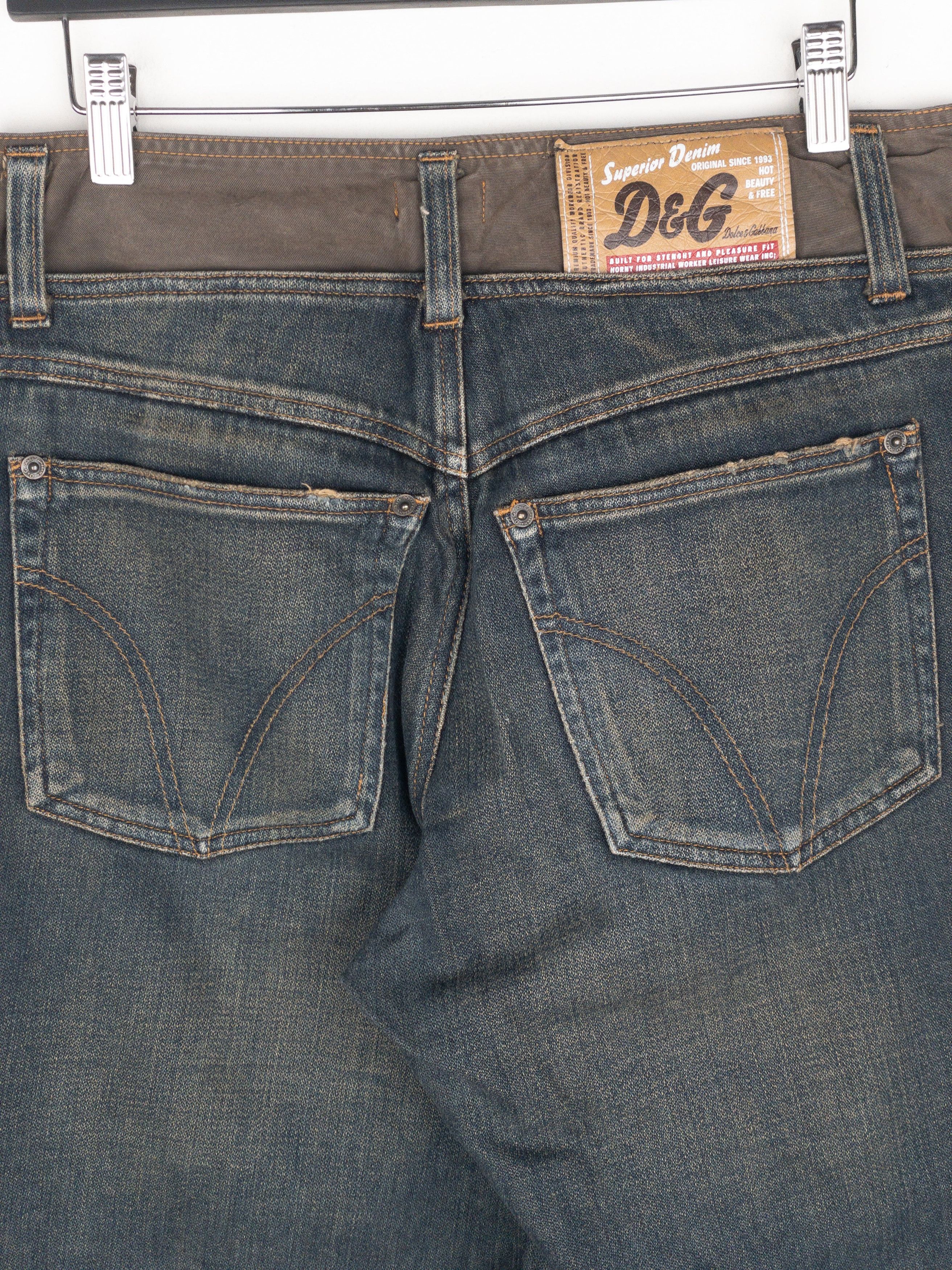 Dolce & Gabbana AW03 Double Waist Denim Cargo Pants Size US 32 / EU 48 - 5 Thumbnail
