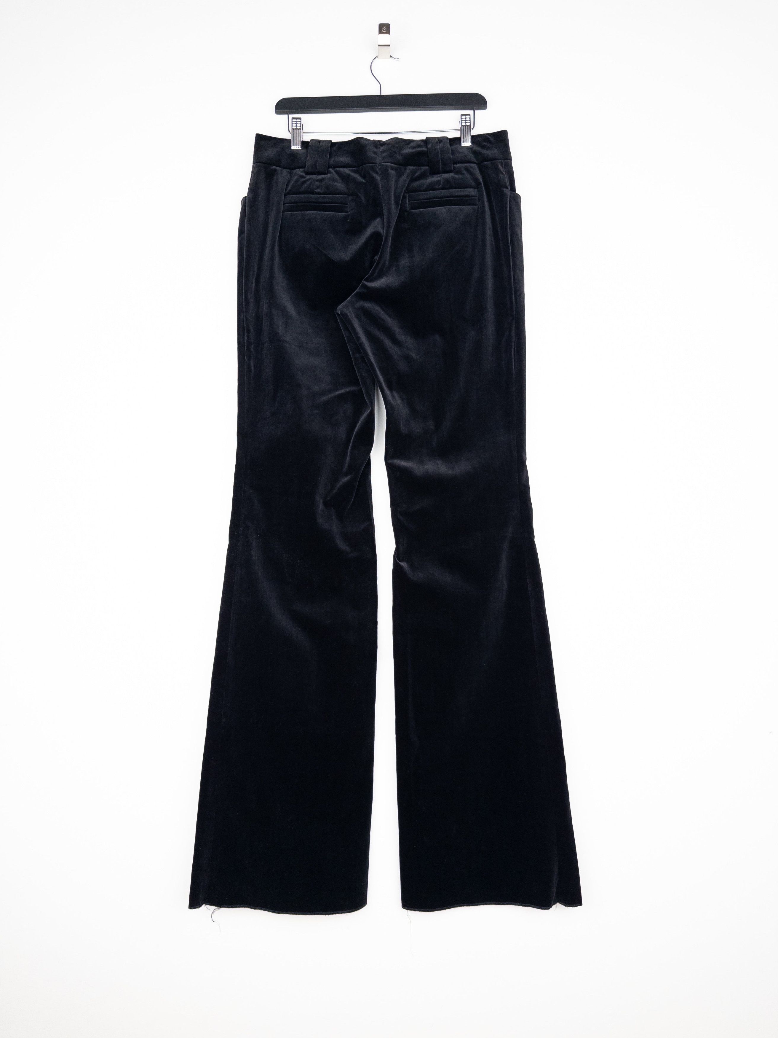 Gucci by Tom Ford 2000s Flared Velvet Pants Size 32" / US 10 / IT 46 - 2 Thumbnail