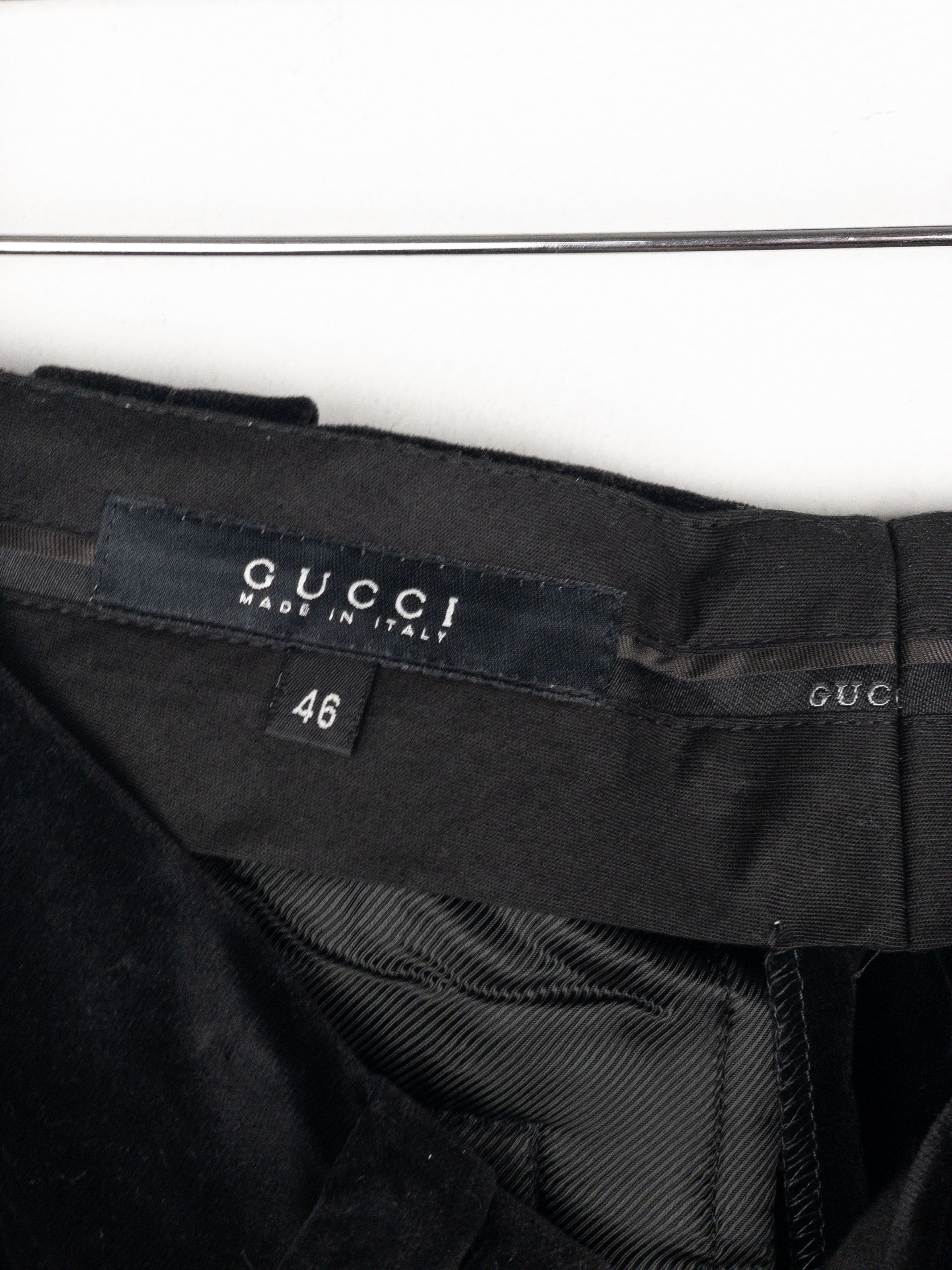 Gucci by Tom Ford 2000s Flared Velvet Pants Size 32" / US 10 / IT 46 - 7 Thumbnail