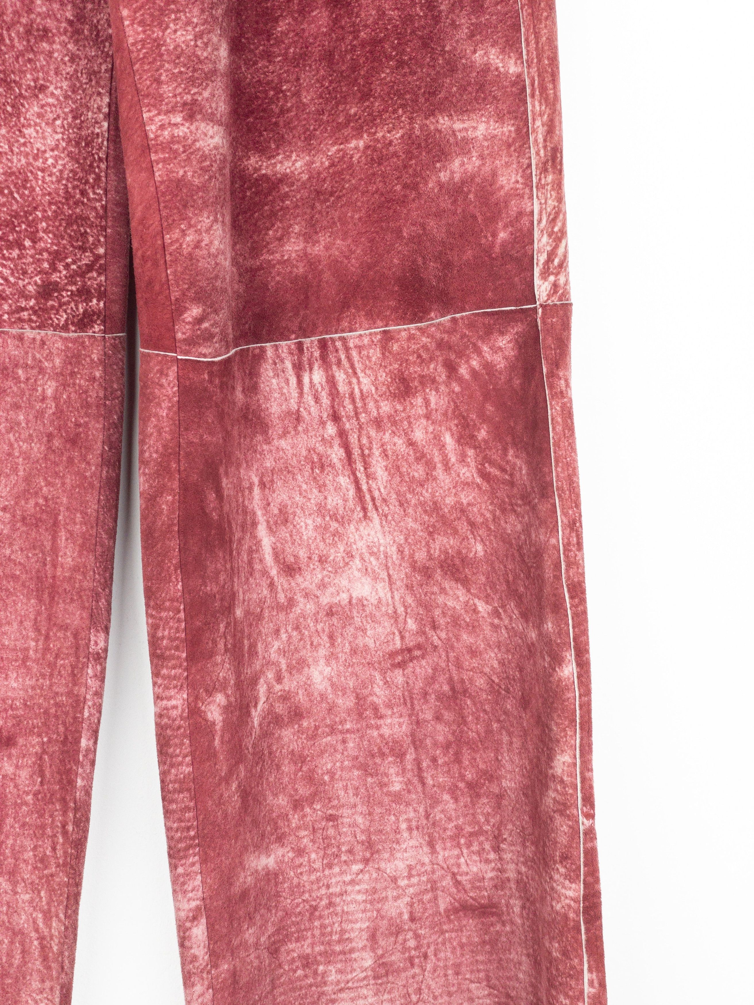 Jean Paul Gaultier AW00 Wide Leg Suede Leather Pants Size US 34 / EU 50 - 4 Thumbnail