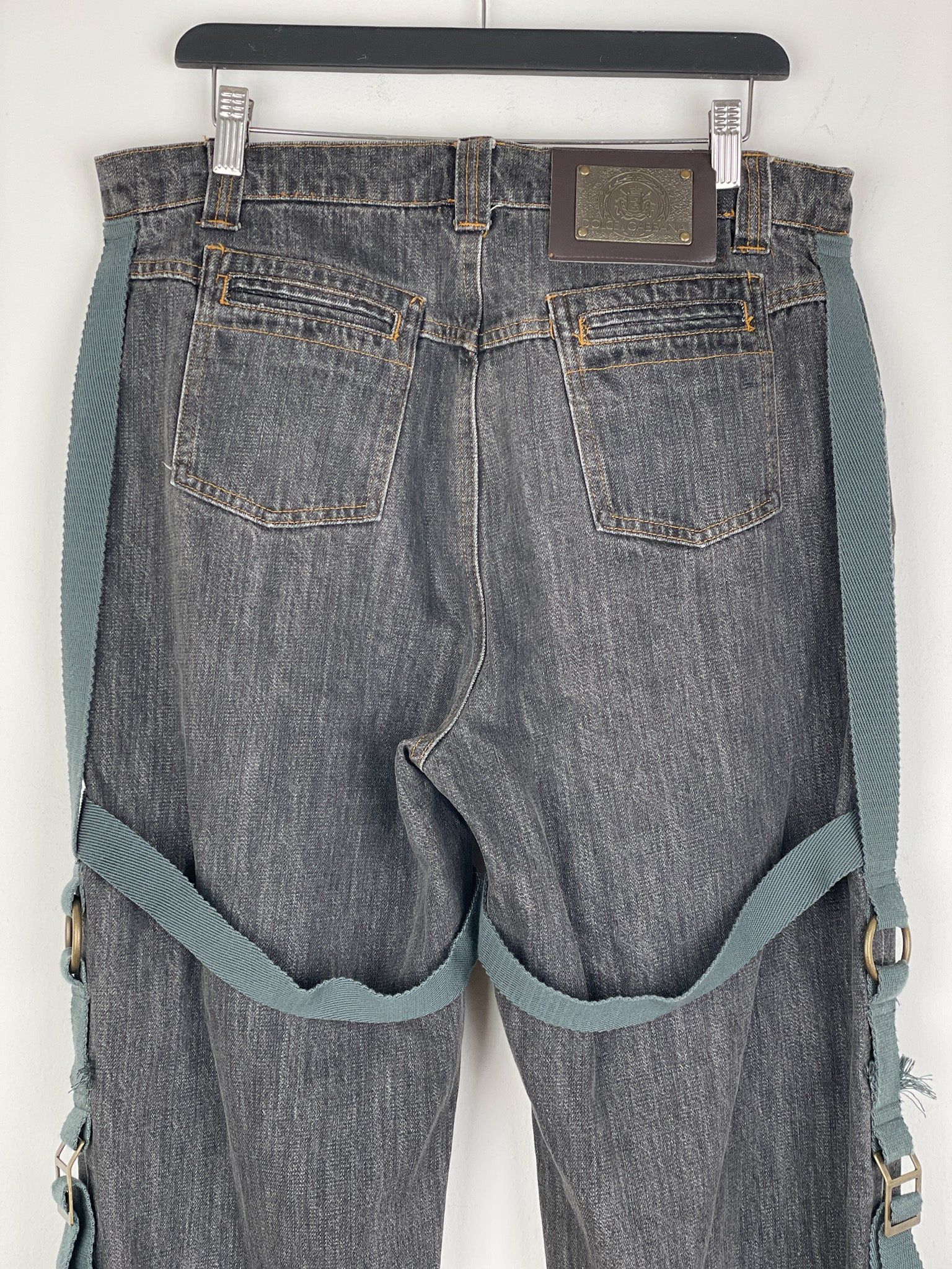 Dolce & Gabbana AW03 Bondage Harness Denim Jeans Size US 38 / EU 54 - 12 Thumbnail