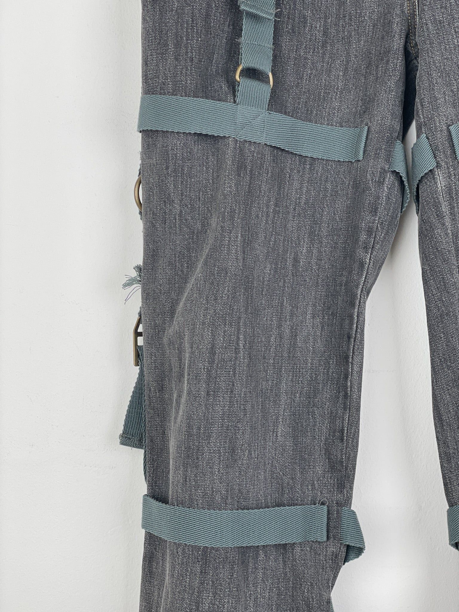 Dolce & Gabbana AW03 Bondage Harness Denim Jeans Size US 38 / EU 54 - 6 Thumbnail