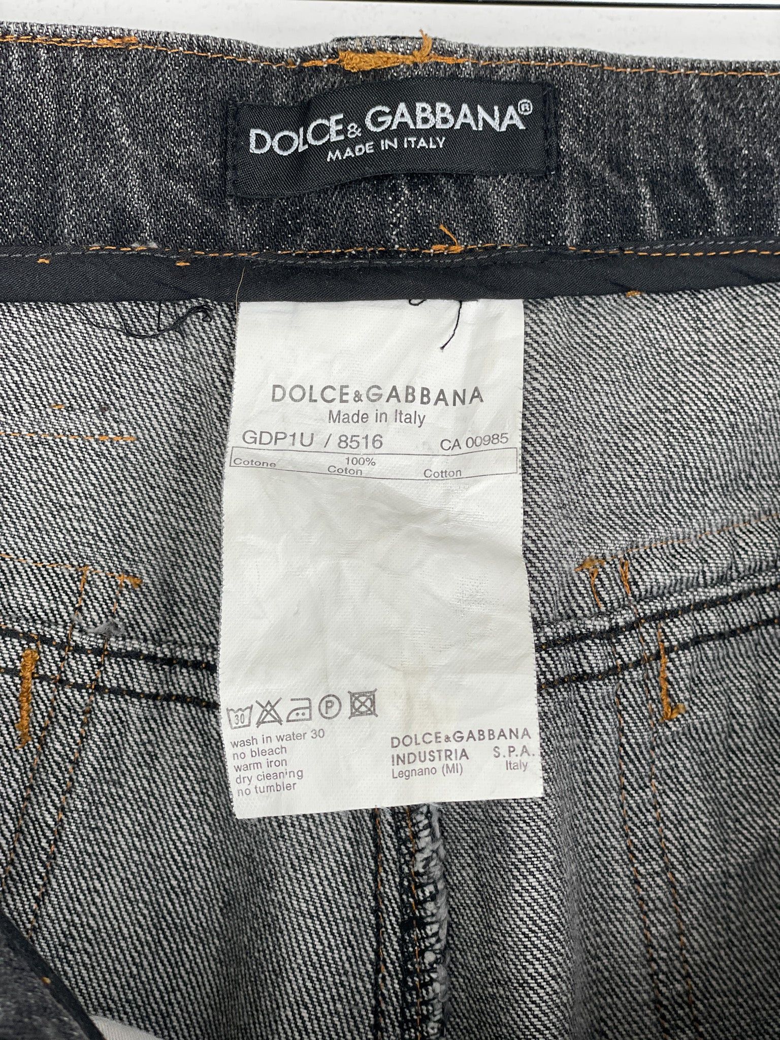 Dolce & Gabbana AW03 Bondage Harness Denim Jeans Size US 38 / EU 54 - 19 Thumbnail