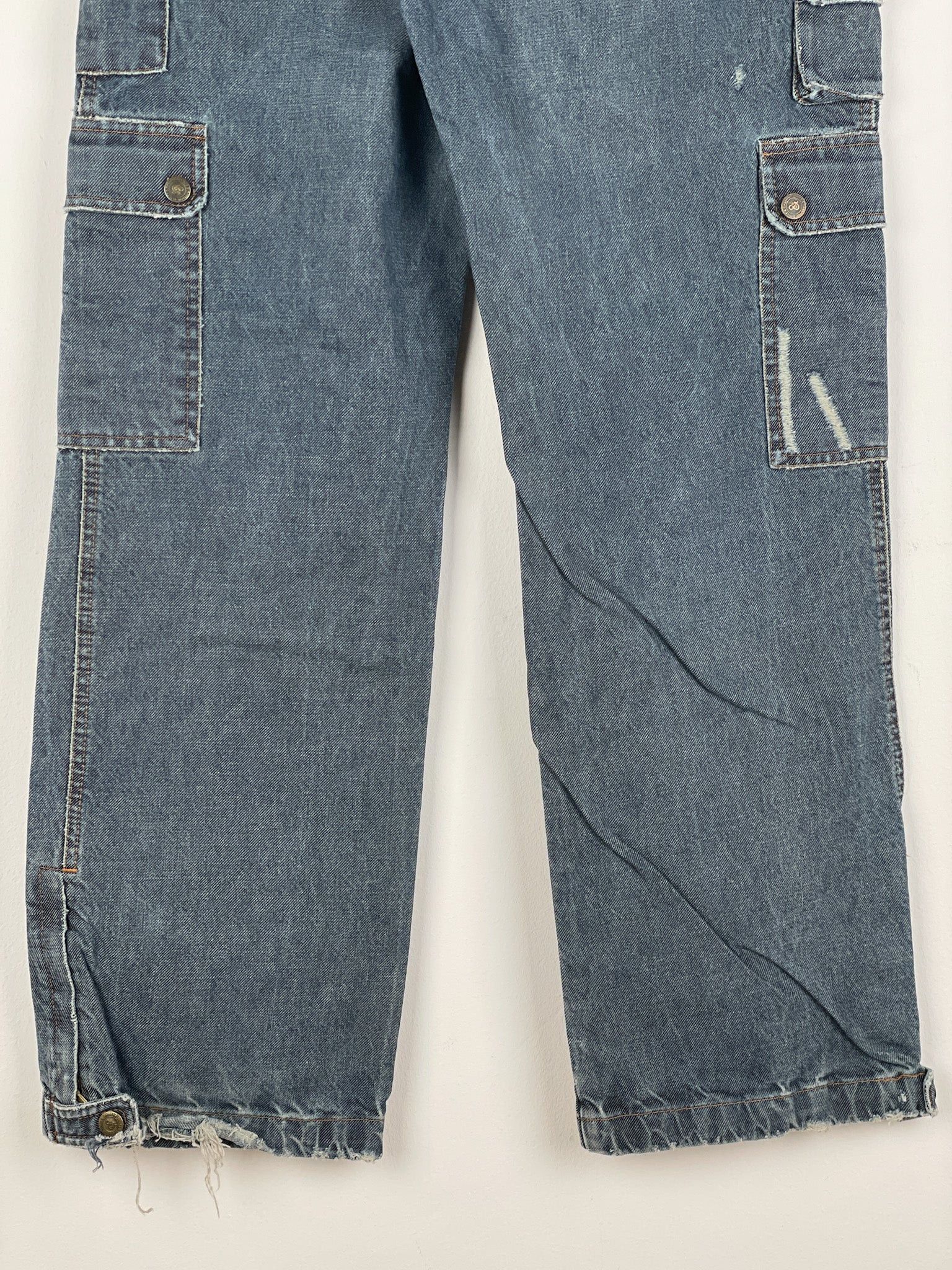 Dolce & Gabbana AW03 Double-Knee Denim Cargo Pants Size US 31 - 12 Thumbnail